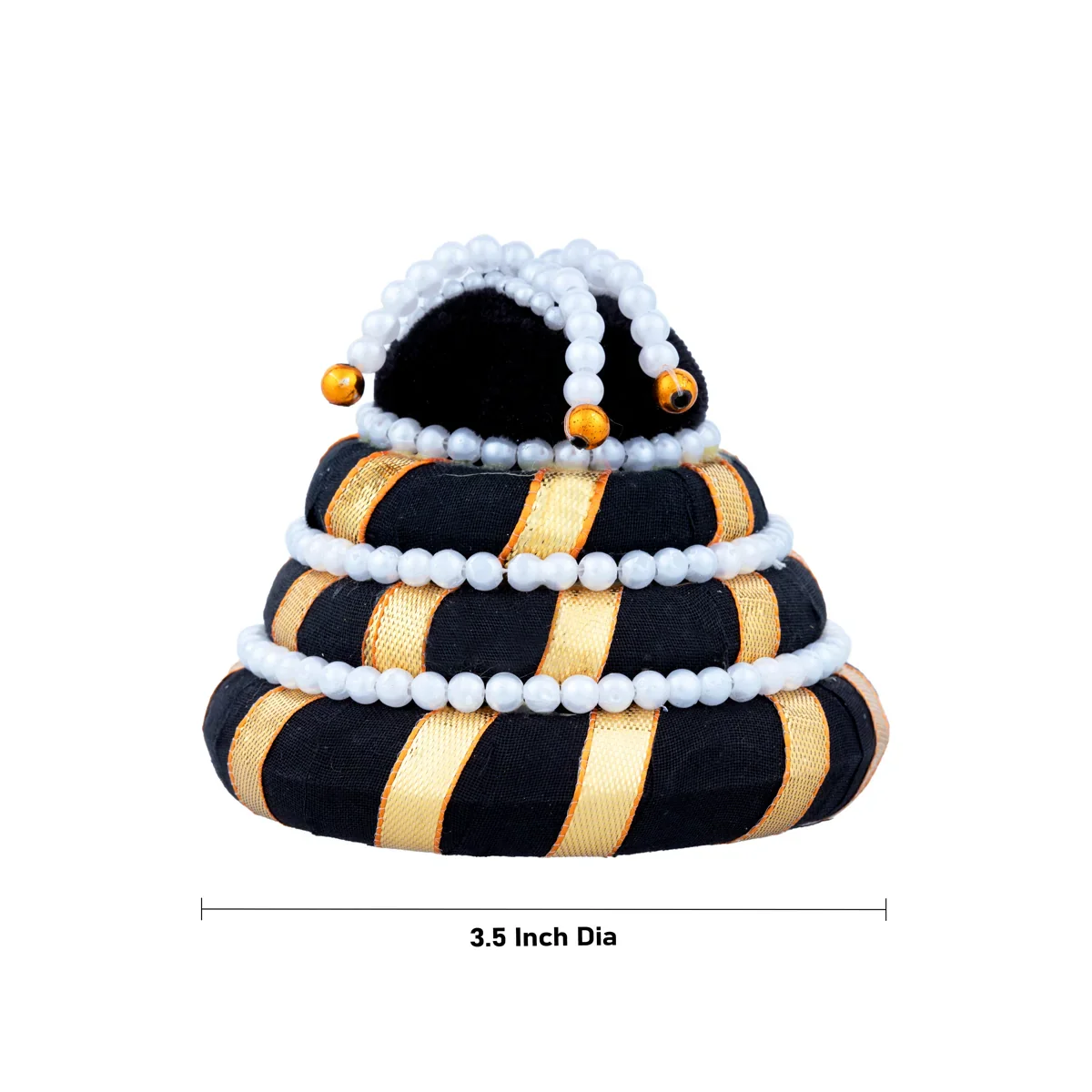 Andal Kondai - 3.5 Inches | Moti Beads Andal Kondai/ Hair Accessory for Deity - Image 7