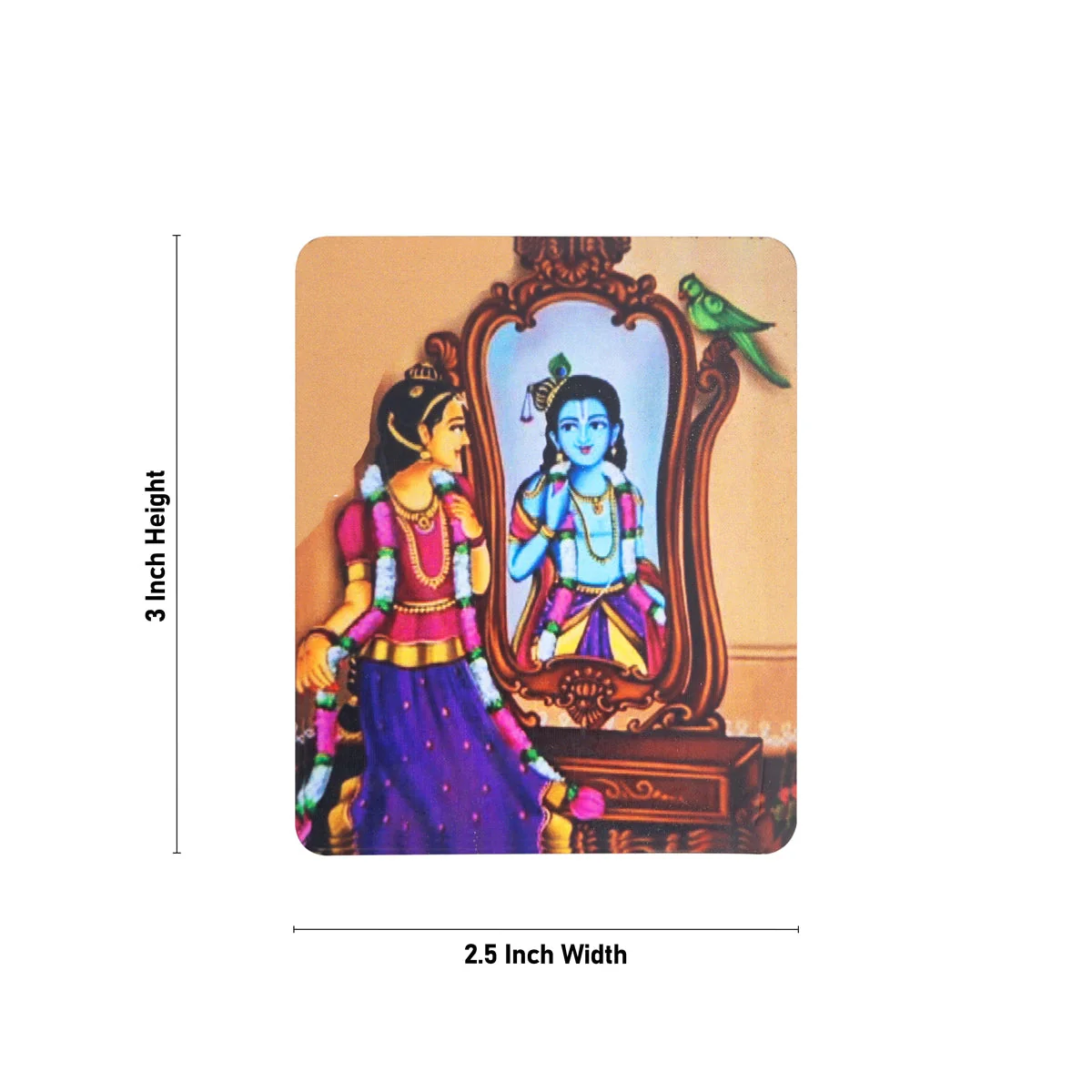 Andal Maalai Sooduthal Design Fridge Magnet - 3 x 2.5 Inches | Picture Magnet/ Single Layer Photo Magnet for Hom - Image 5
