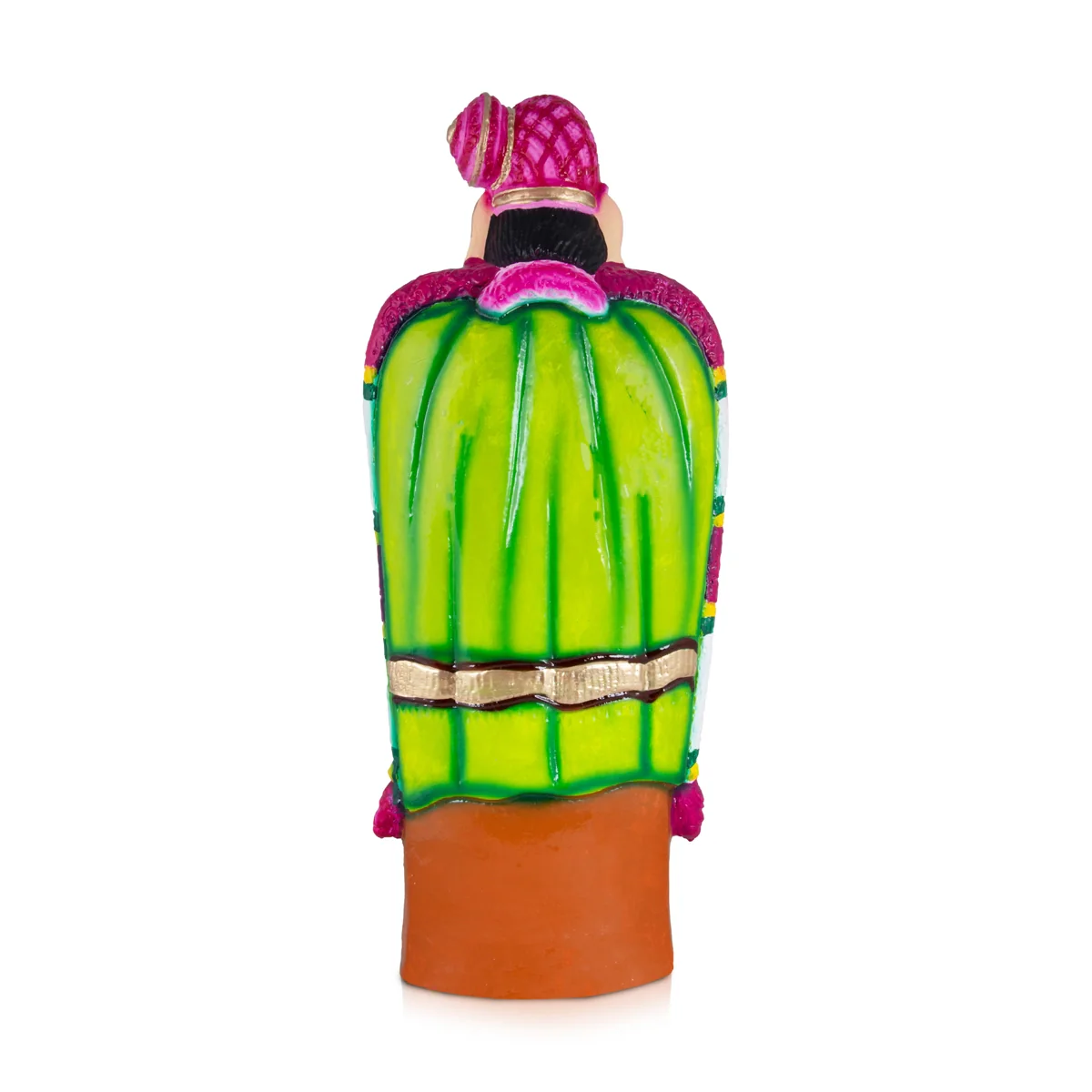 Andal Paper Mache Golu Bommai - 18 x 10 Inches | Giri Golu Doll/ Navaratri Golu Bomma/Gombe/Bommai - Image 5
