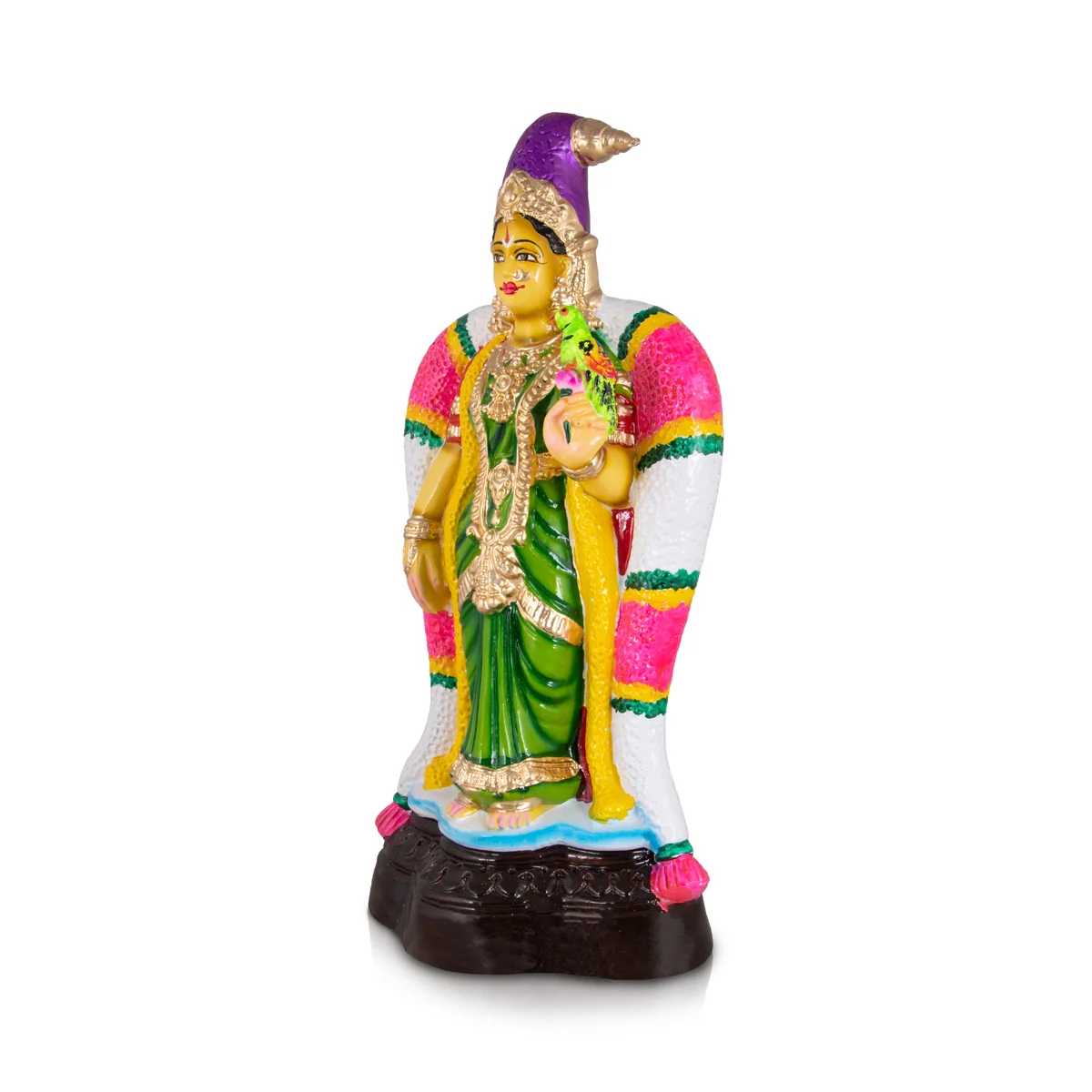 Andal Paper Mache Golu Bommai - 18 x 7 Inches | Giri Golu Doll/ Navaratri Golu Bomma/Gombe/Bommai - Image 2