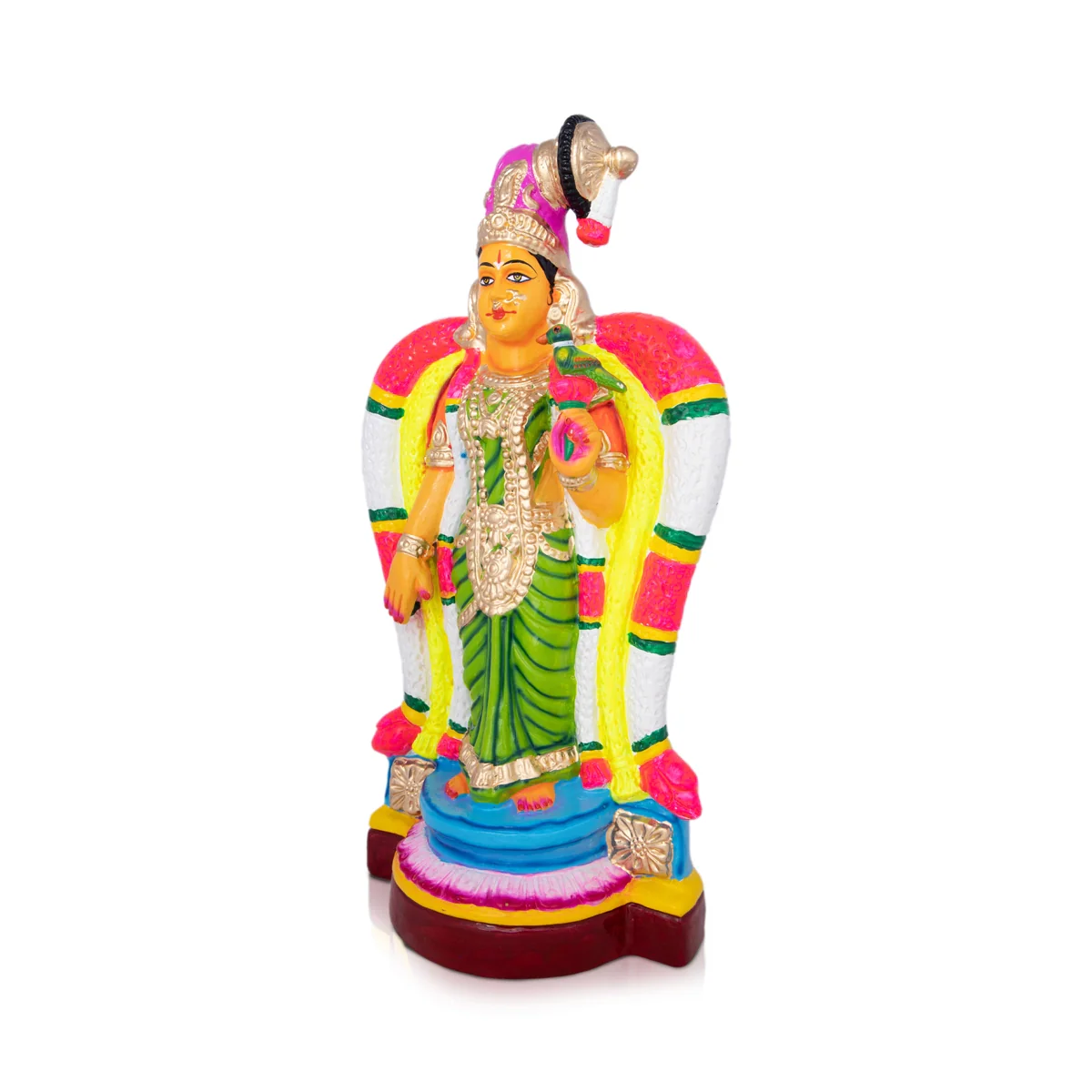 Andal Paper Mache Golu Bommai - 20 x 15 Inches | Giri Golu Doll/ Navaratri Golu Bomma/Gombe/Bommai - Image 2