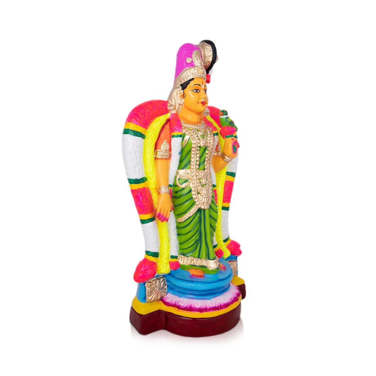 Andal Paper Mache Golu Bommai - 20 x 15 Inches | Giri Golu Doll/ Navaratri Golu Bomma/Gombe/Bommai - Image 4