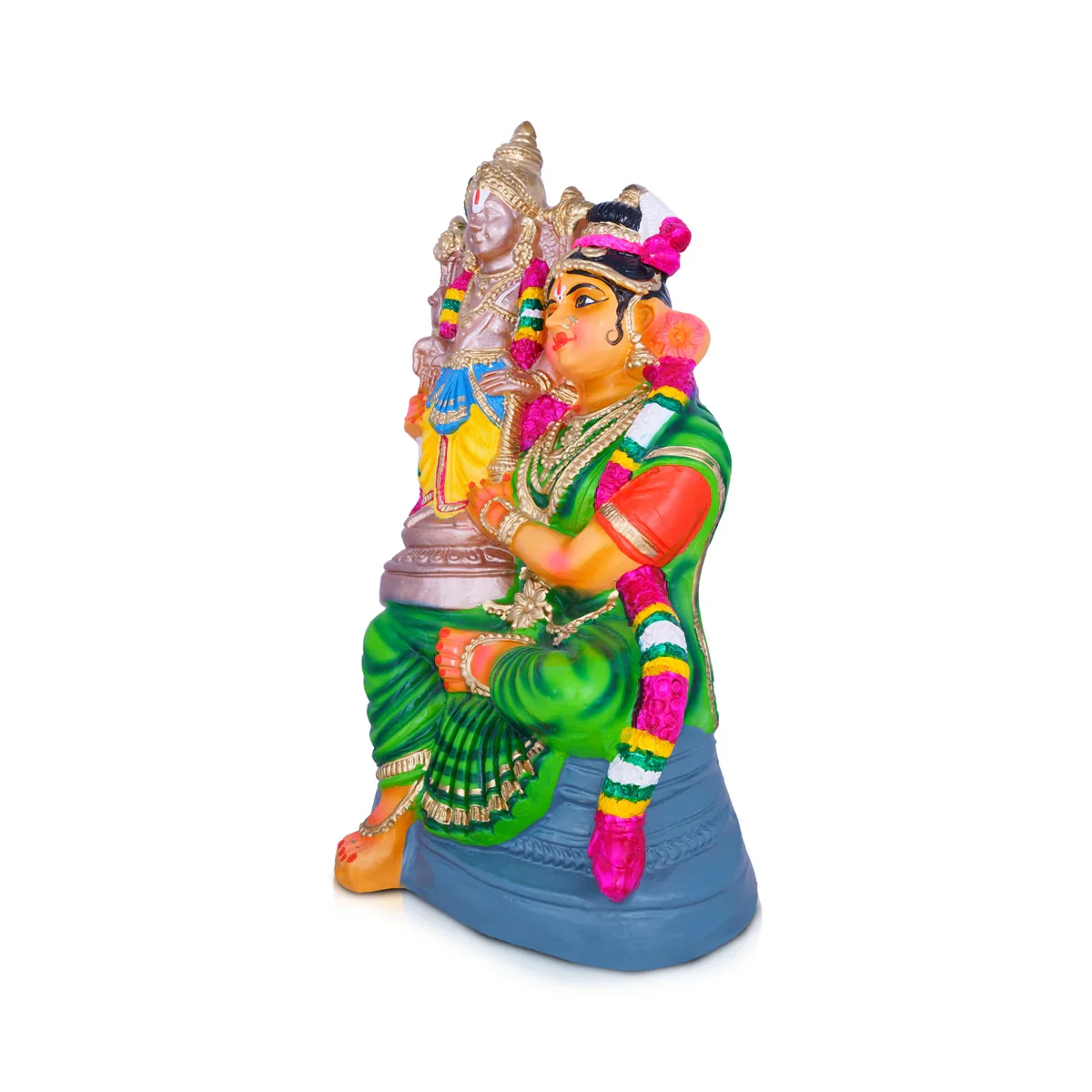 Andal Perumal Paper Mache Golu Bommai - 24 x 11 Inches | Giri Golu Doll/ Navaratri Golu Bomma/Gombe/Bommai - Image 2