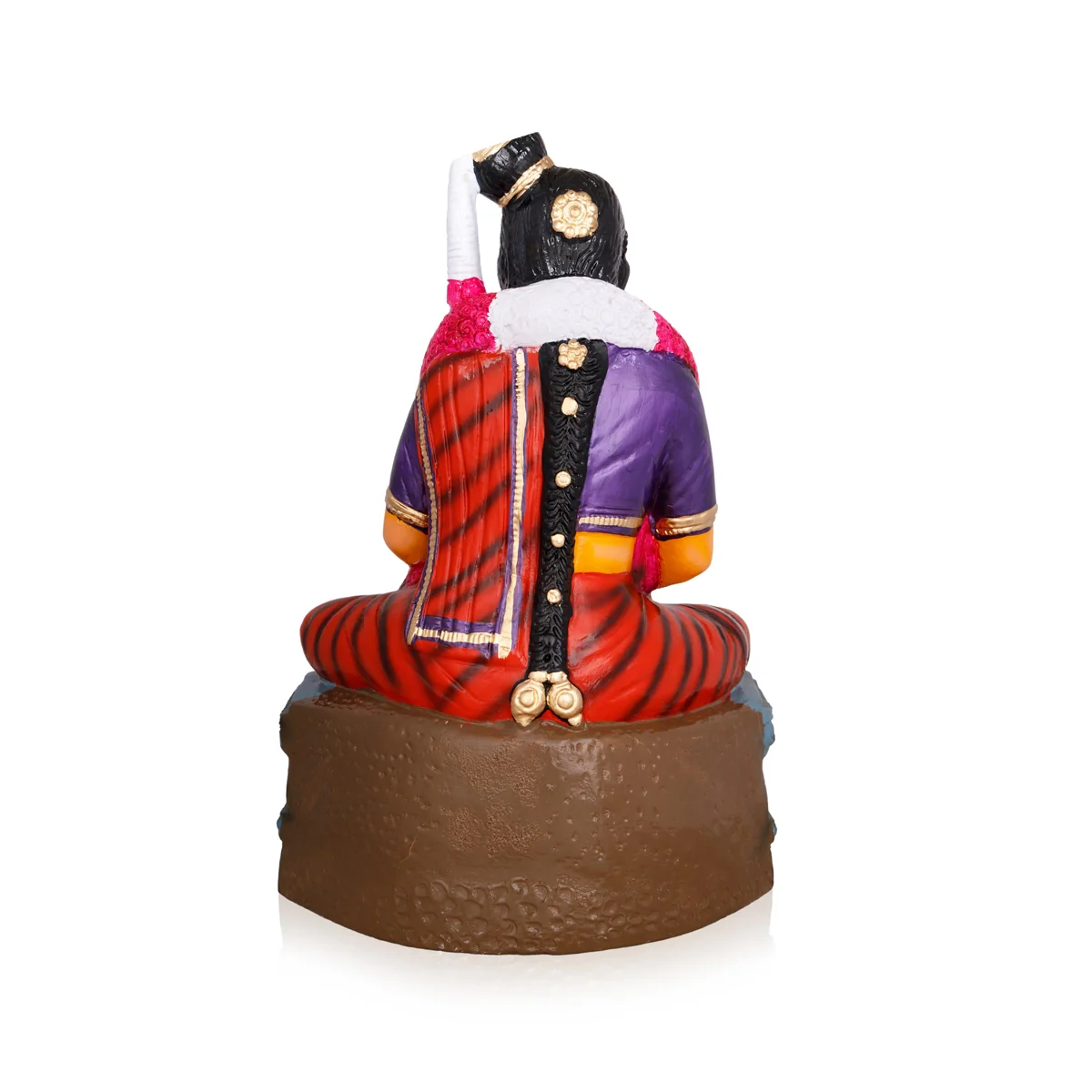 Andal Rajagopala Krishna Murti Paper Mache Golu Bommai - 20 X 14 Inches | Navaratri Golu Gombe/ Giri Golu Doll - Image 4