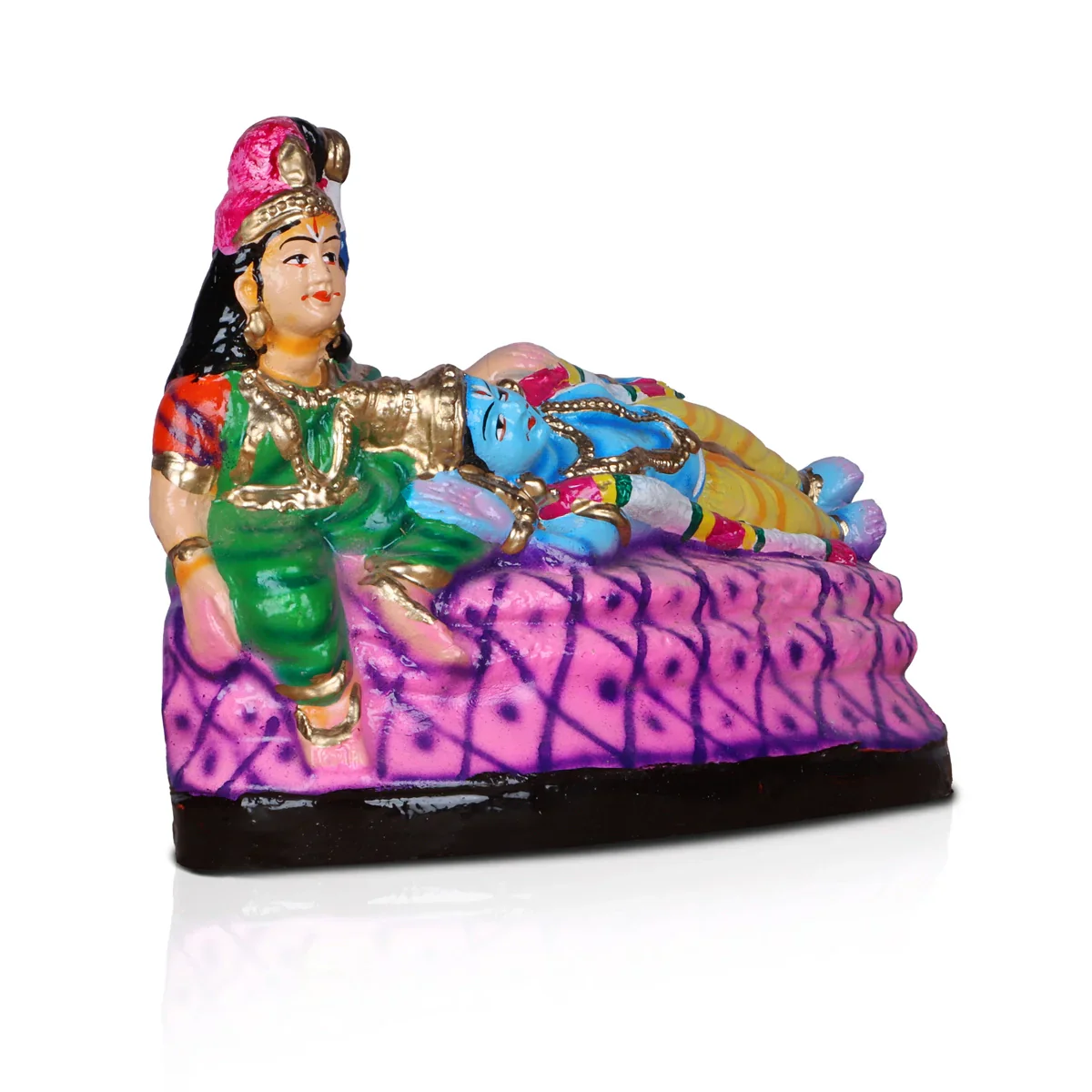 Andal Rangamannar Clay Golu Bommai - 7 Inches | Giri Golu Doll/ Navaratri Golu Bomma/Gombe/Bommai - Image 2