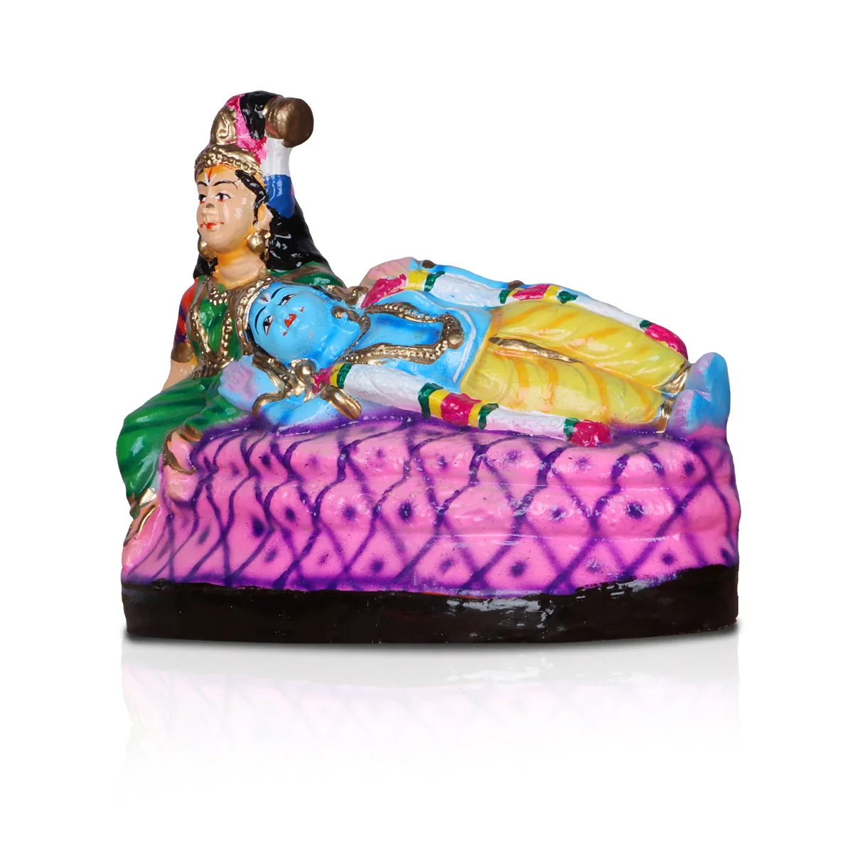 Andal Rangamannar Clay Golu Bommai - 7 Inches | Giri Golu Doll/ Navaratri Golu Bomma/Gombe/Bommai - Image 3
