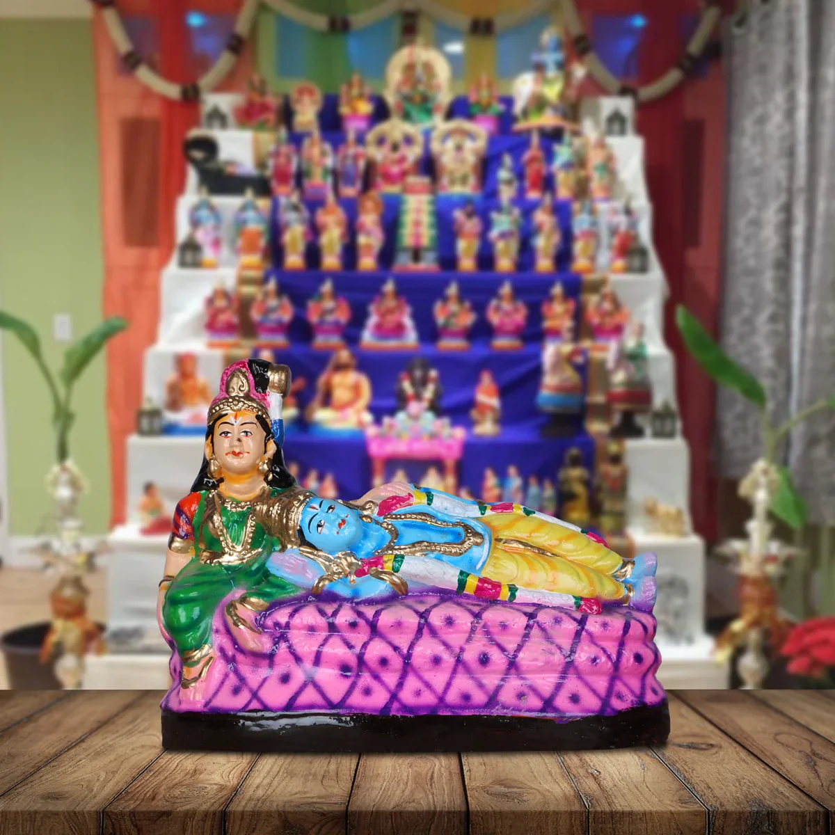 Andal Rangamannar Clay Golu Bommai - 7 Inches | Giri Golu Doll/ Navaratri Golu Bomma/Gombe/Bommai - Image 5