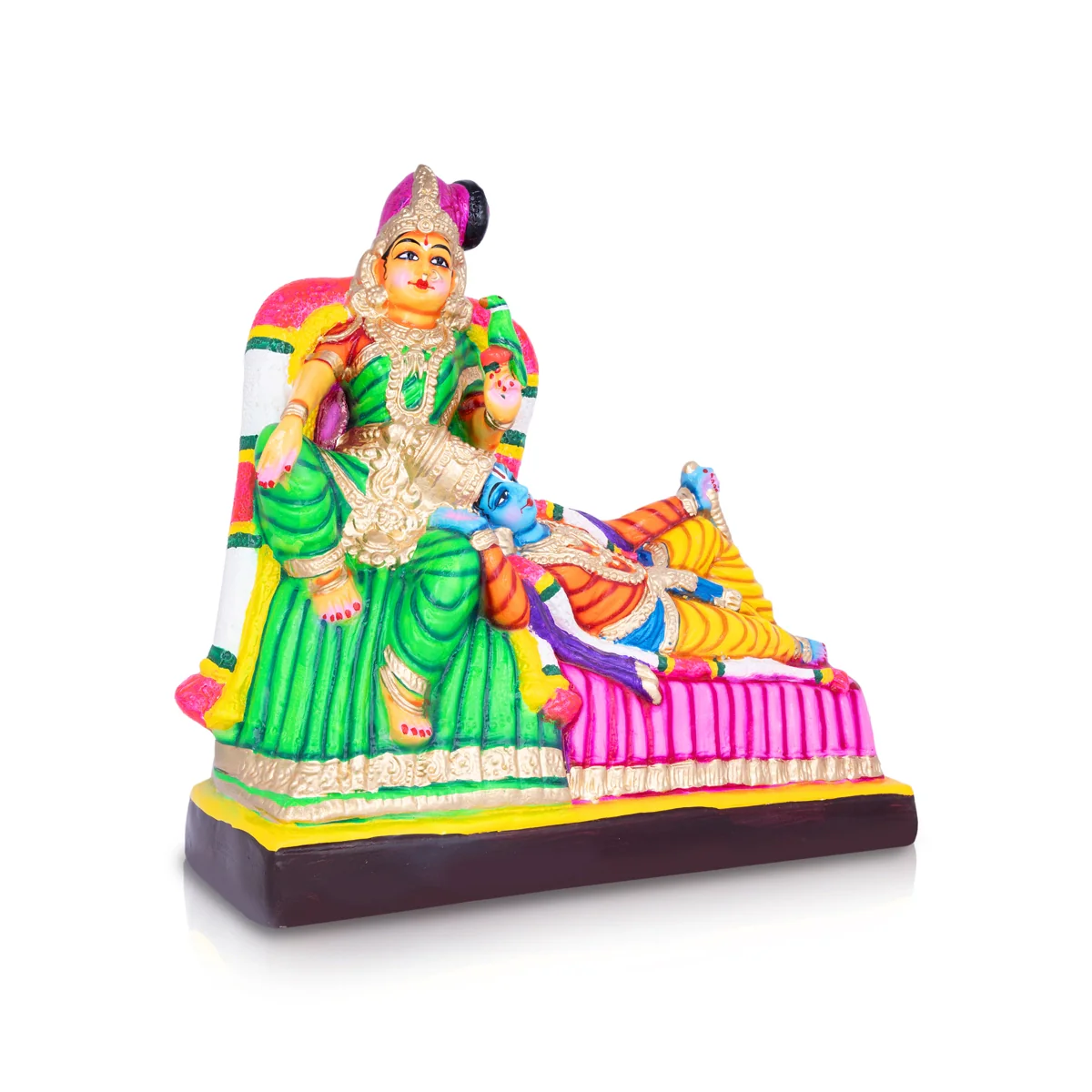 Andal Rangamannar Paper Mache Golu Bommai- 16 X 5.5 Inches | Navaratri Golu Gombe/Giri Golu Doll/Navratri Decor - Image 3