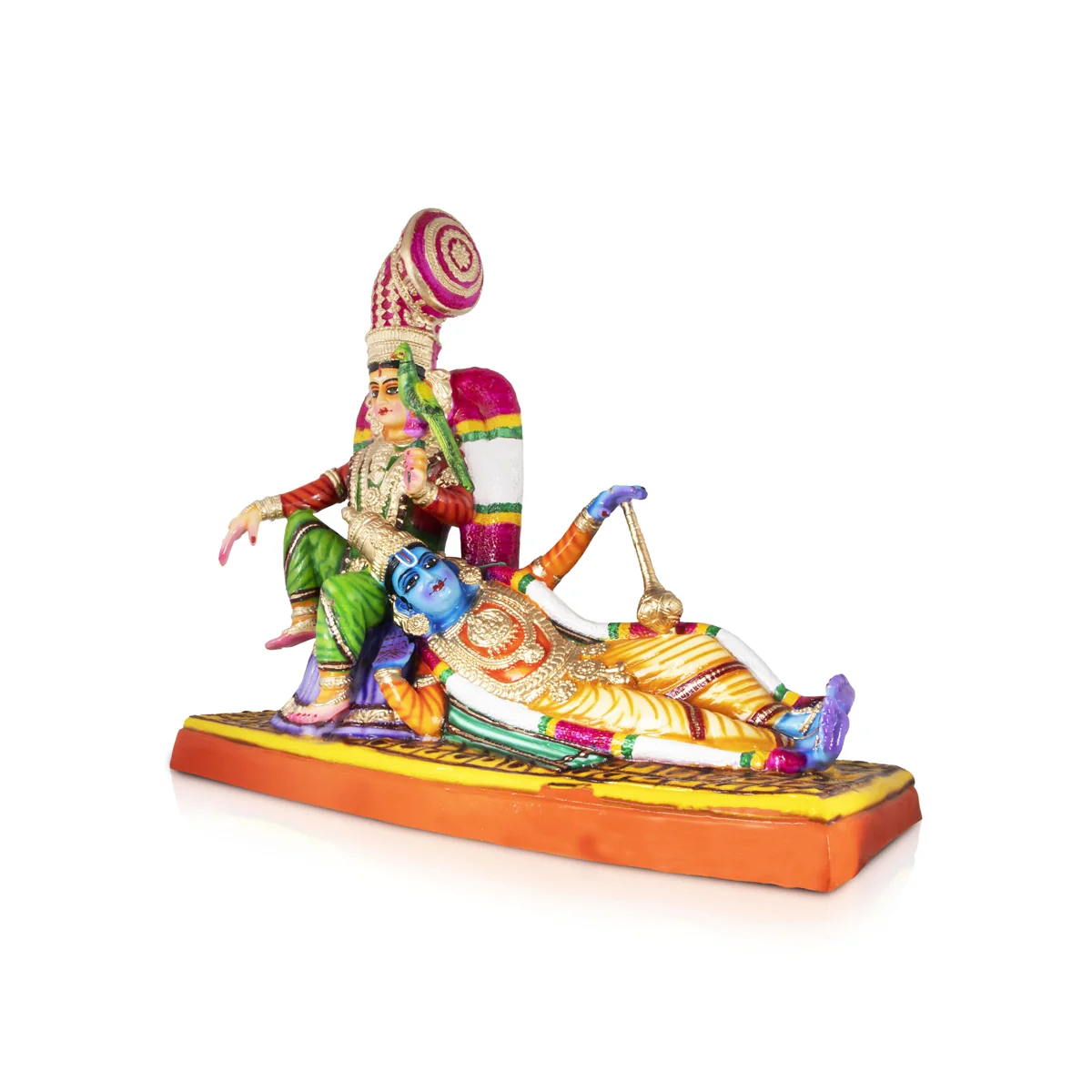 Andal RangaMannar Paper Mache Golu Bommai - 20 x 26 Inches | Giri Golu Doll/ Navaratri Golu Bomma/Gombe/Bommai - Image 4