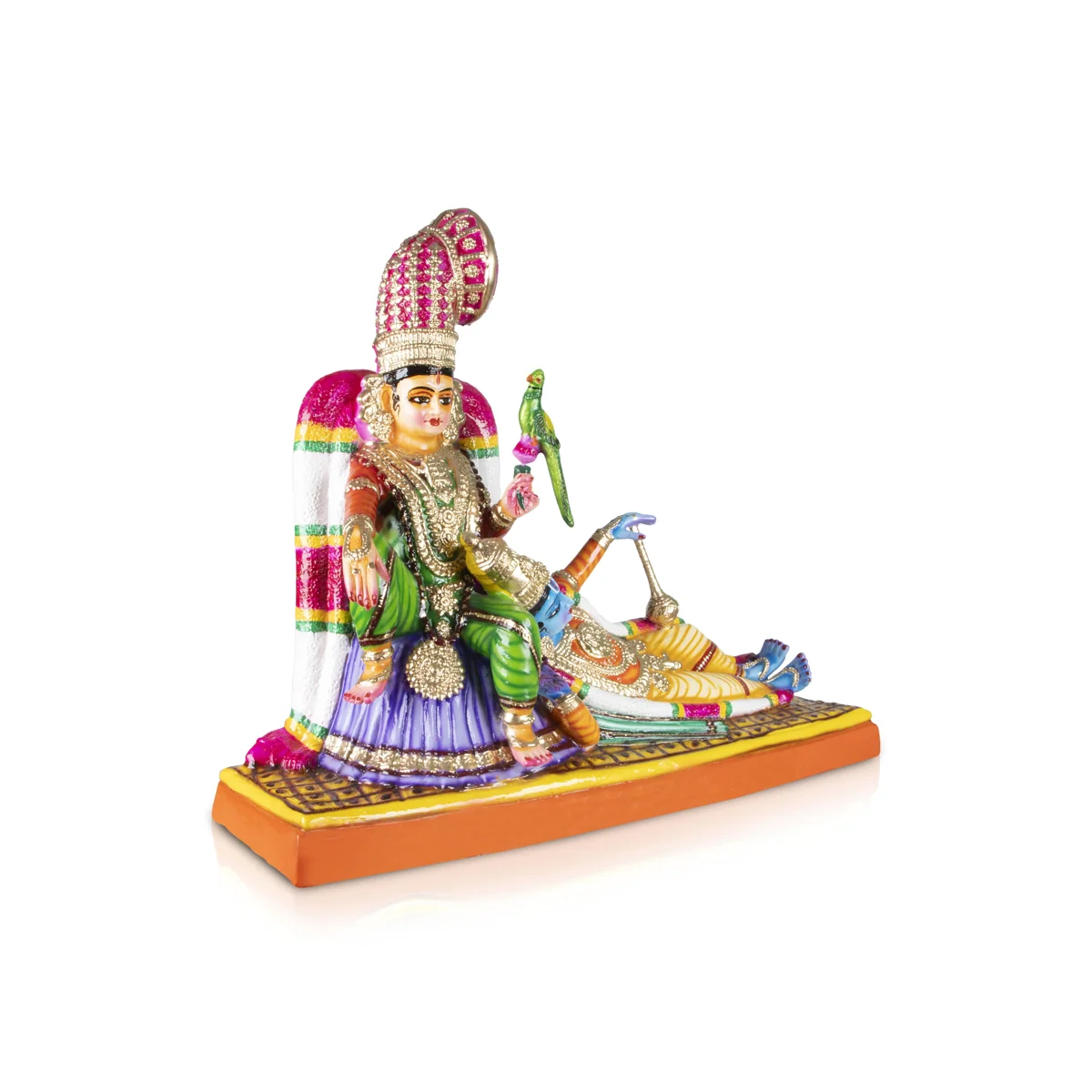 Andal RangaMannar Paper Mache Golu Bommai - 20 x 26 Inches | Giri Golu Doll/ Navaratri Golu Bomma/Gombe/Bommai - Image 5