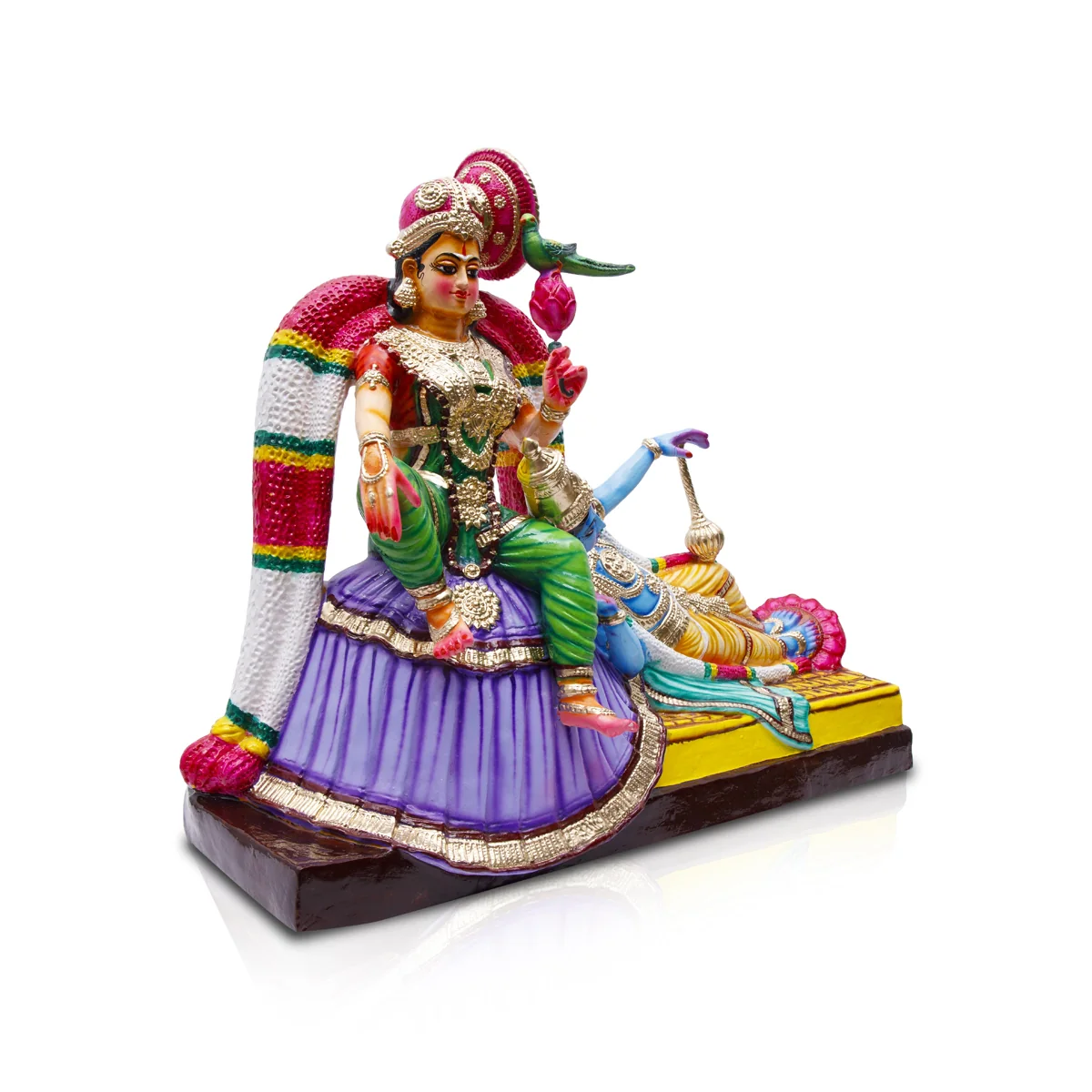 Andal Rangamannar Paper Mache Golu Bommai - 26 x 32 Inches | Giri Golu Doll/ Navaratri Golu Bomma/Gombe/Bommai - Image 4