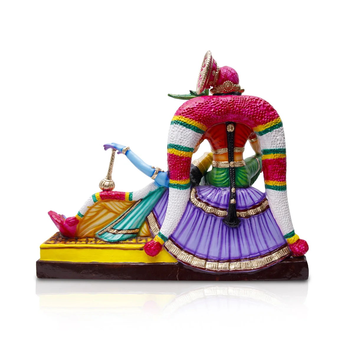 Andal Rangamannar Paper Mache Golu Bommai - 26 x 32 Inches | Giri Golu Doll/ Navaratri Golu Bomma/Gombe/Bommai - Image 5