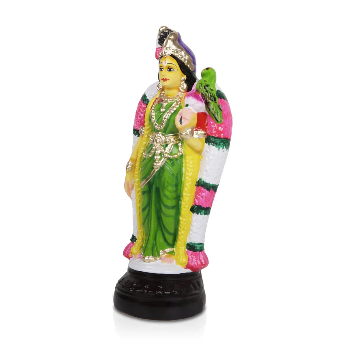 Andal Paper Mache Golu Bommai - 10 x 4 Inches | Giri Golu Doll/ Navaratri Golu Bomma/Gombe/Bommai - Image 2