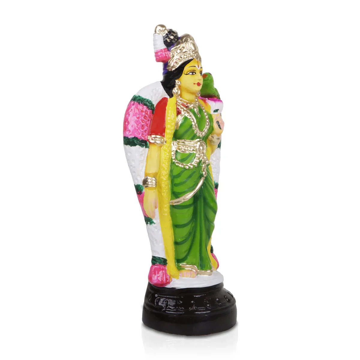 Andal Paper Mache Golu Bommai - 10 x 4 Inches | Giri Golu Doll/ Navaratri Golu Bomma/Gombe/Bommai - Image 3