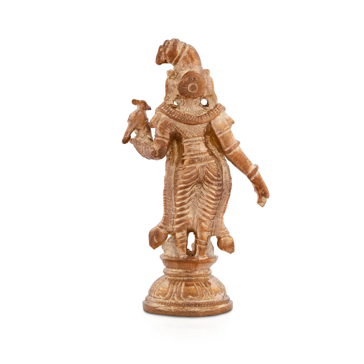 Andal Statue Standing On Base - 2.5 x 1.5 Inches | Panchaloha Statue/ Goda Devi/ Andal Idol for Pooja - Image 2