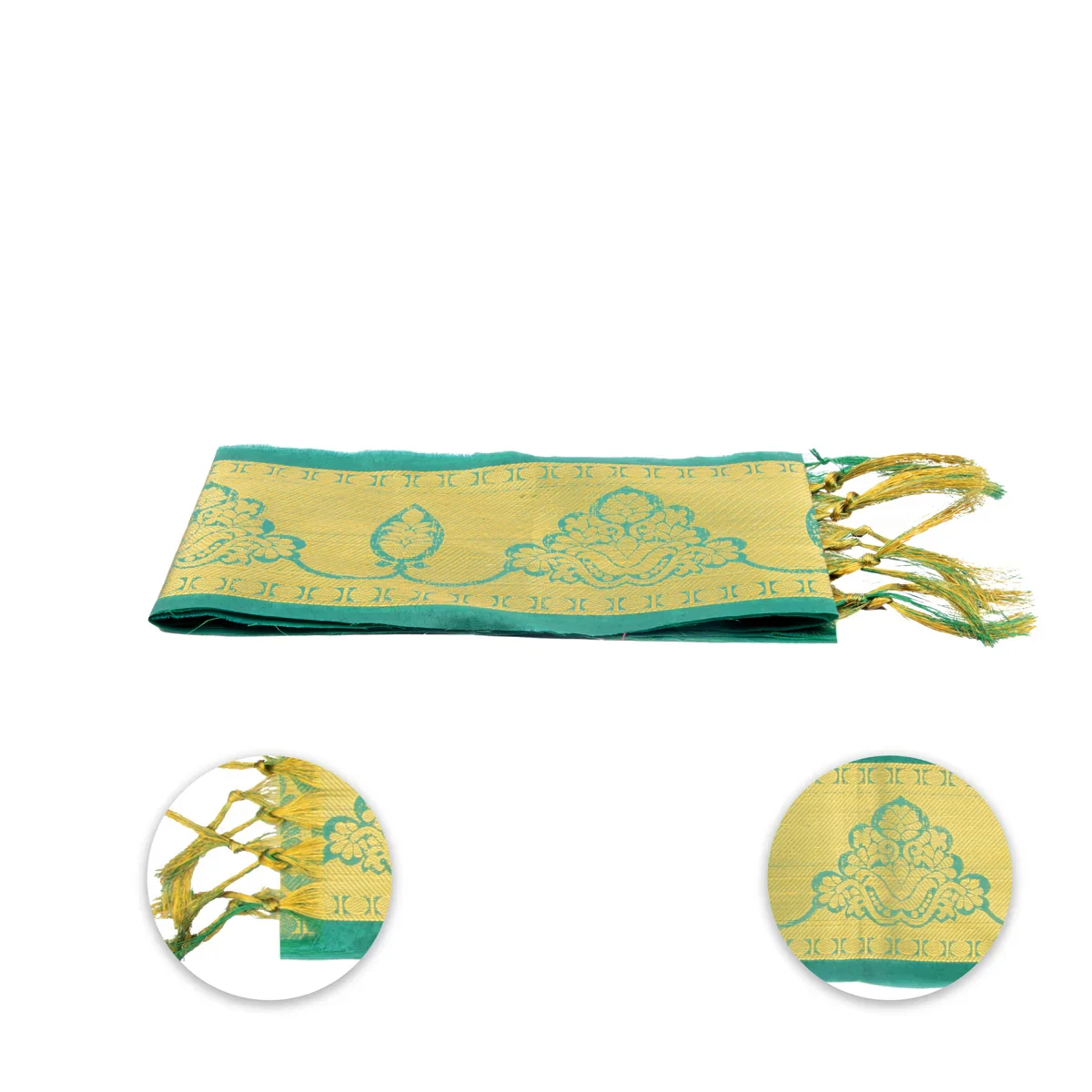 Angavastra - 1.80 Mtr | Jari Towel/ Kasavu Shawl for Men - Image 11