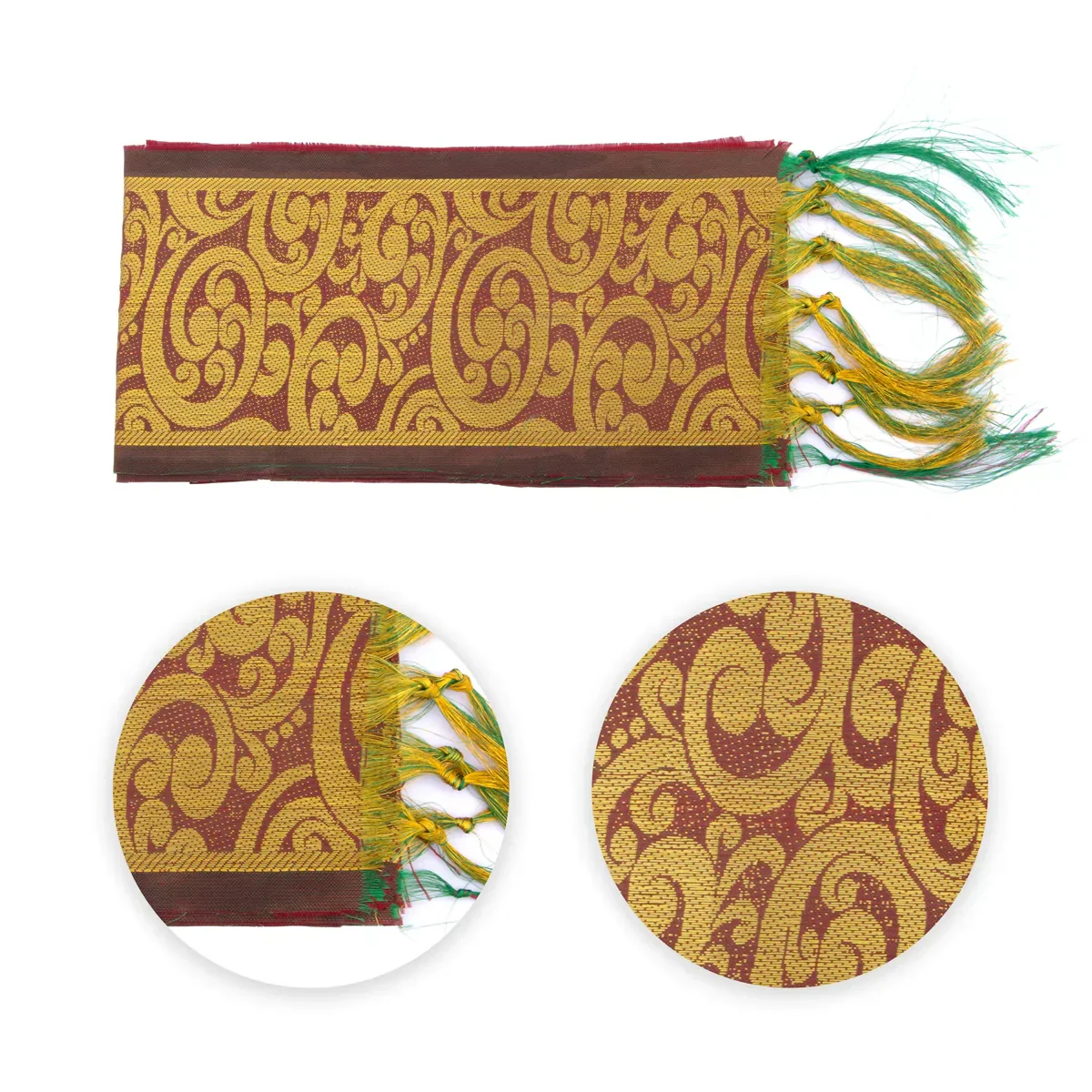 Angavastra - 1.80 Mtr | Jari Towel/ Kasavu Shawl for Men - Image 17