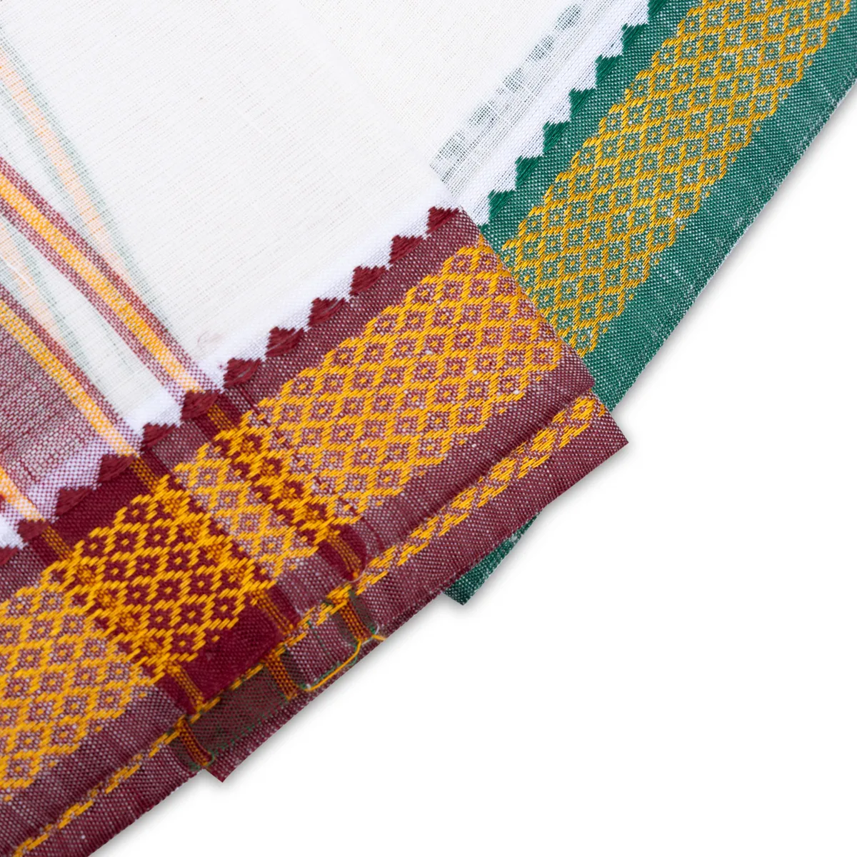 Angavastra - 1.80 Mtrs | Mayilkan Border Towel/ Gamcha/ Thundu For Traditional And Daily Wear - Image 3