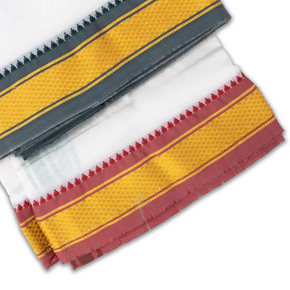 Angavastra - 4 Yards | Asha Pattu Kan Border Towel/ Kasavu Shawl for Men - Image 10