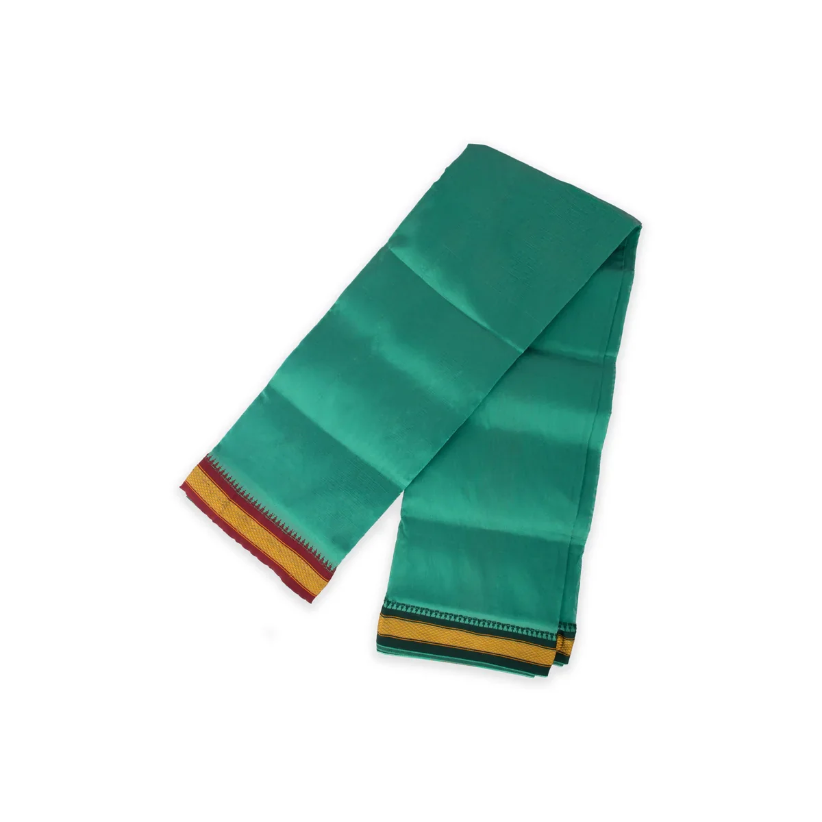 Angavastra - 4 Yards | Asha Pattu Kan Border Towel/ Kasavu Shawl for Men - Image 5