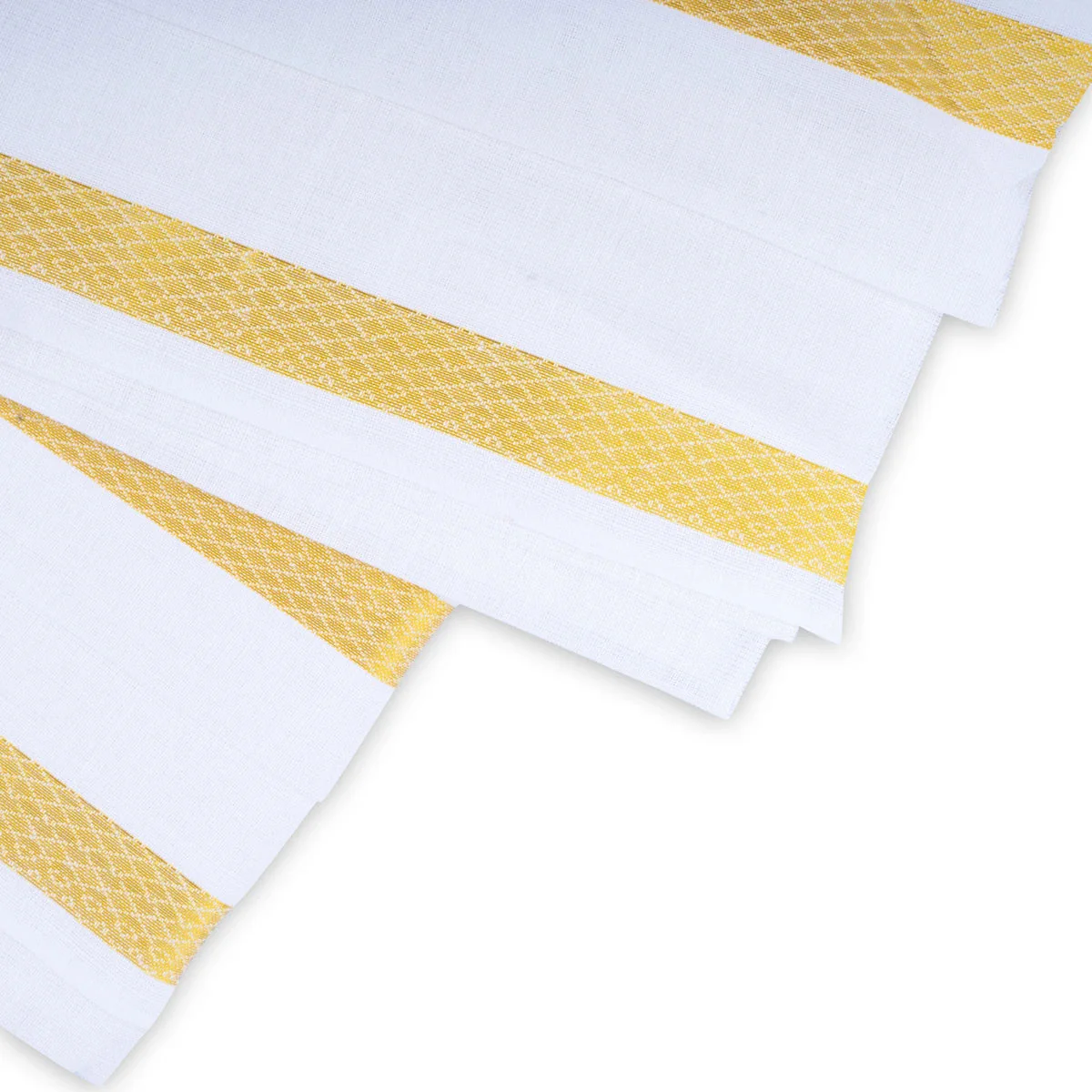 Angavastram - 1.80 Mtrs | White Towel/ Jari Border Thundu/ gamcha For Men - Image 2