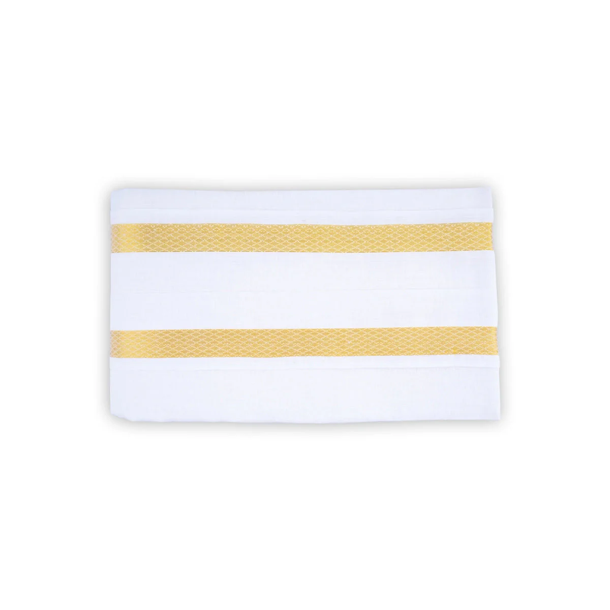 Angavastram - 1.80 Mtrs | White Towel/ Jari Border Thundu/ gamcha For Men - Image 4