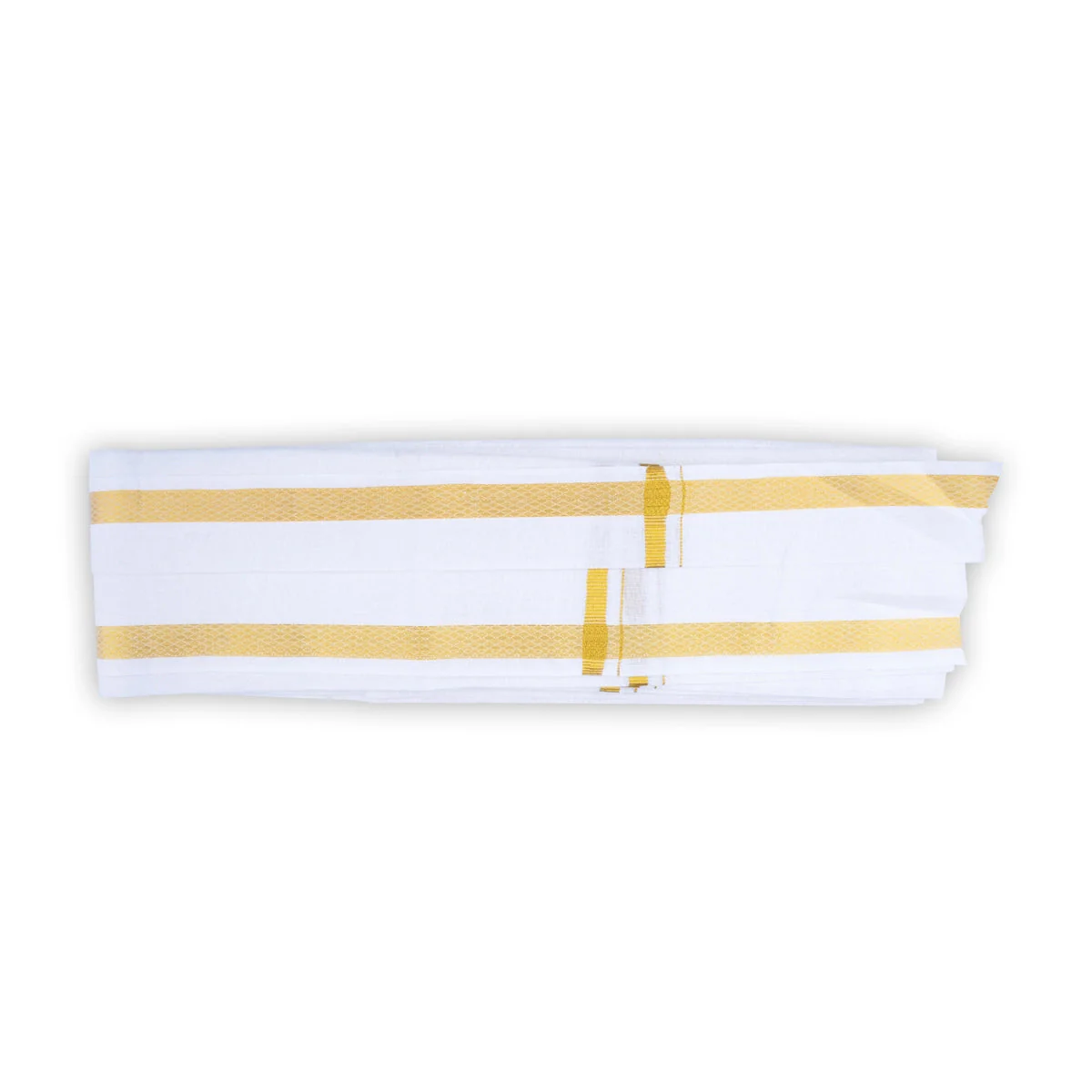 Angavastram - 1.80 Mtrs | White Towel/ Jari Border Thundu/ gamcha For Men - Image 5