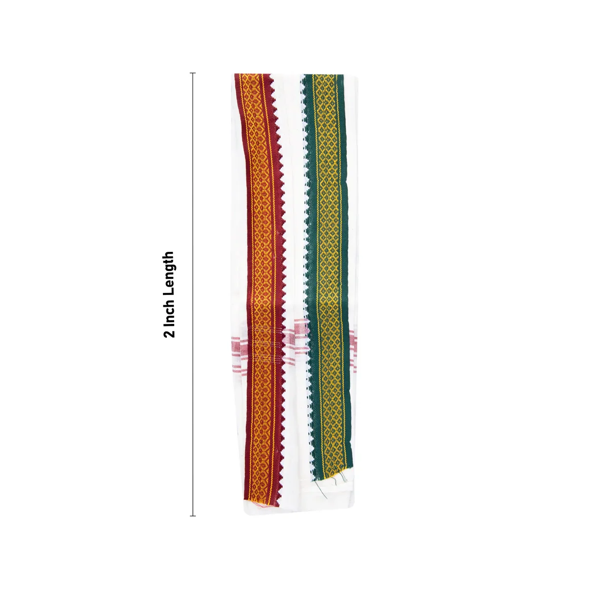 Angavastram - 2 Muzham | Mayilkan Border Thundu/ Half White Towel for Men - Image 4