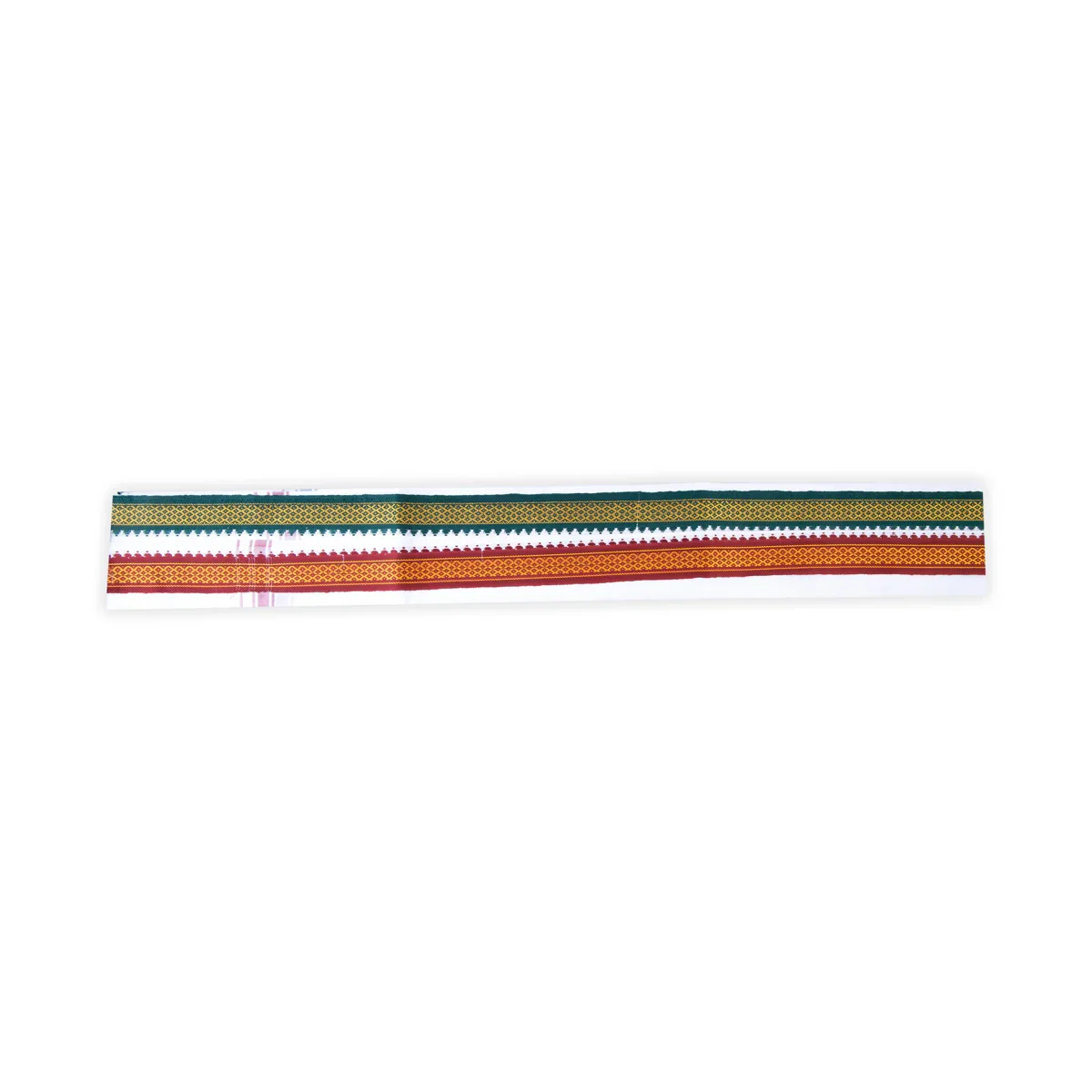 Angavastram - 4 Muzham | Mayilkan Border Thundu/ Cotton Angavastra/ White Towel for Men - Image 3