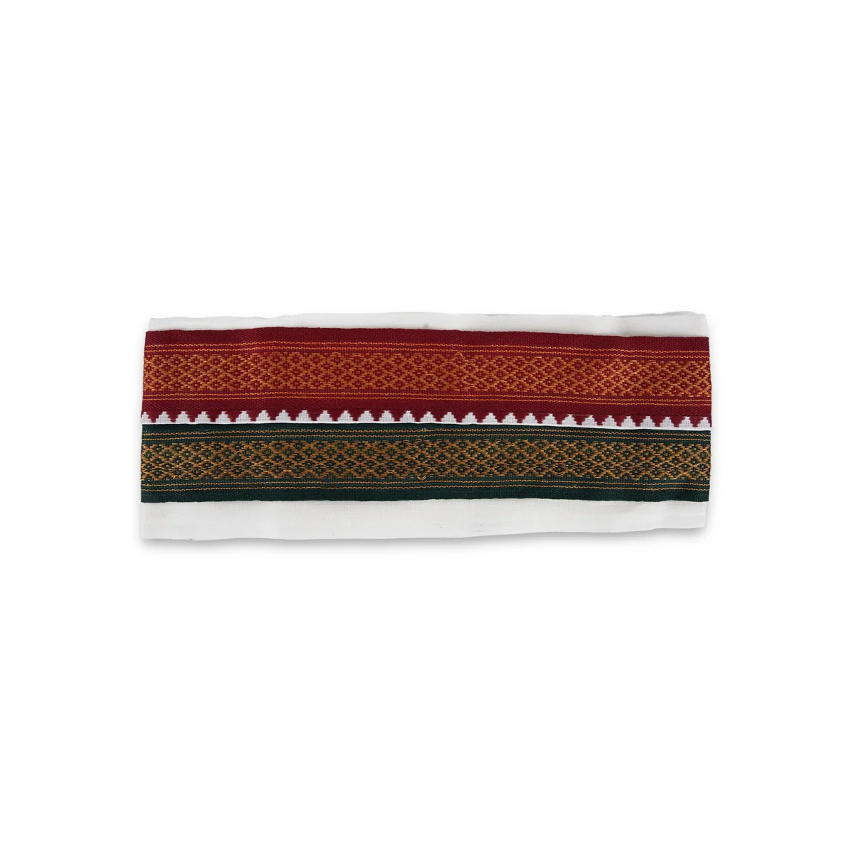 Angavastram - 4 Yards | Thalapathi Border Thundu/ Half White Colour Towel/ Polyster Angavastra for Men - Image 3