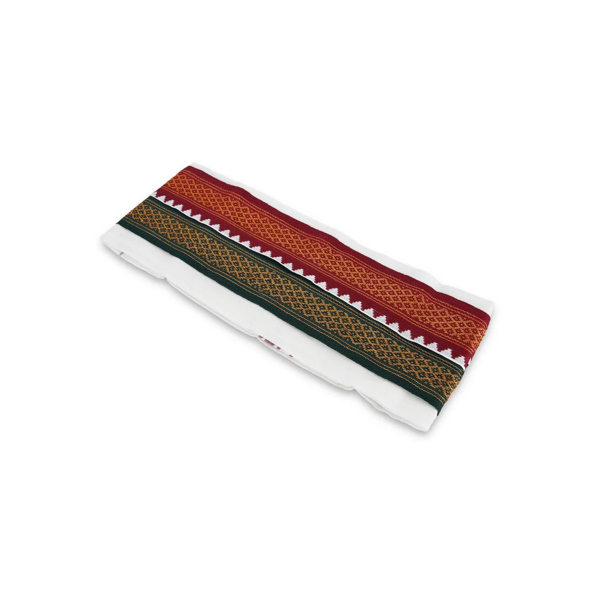 Angavastram - 4 Yards | Thalapathi Border Thundu/ Half White Colour Towel/ Polyster Angavastra for Men - Image 4