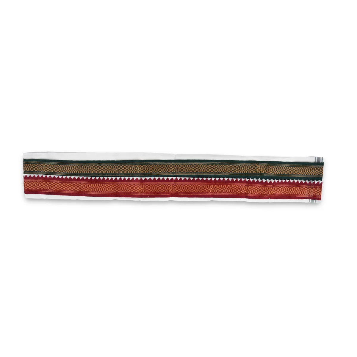 Angavastram - 4 Yards | Thalapathi Border Thundu/ Half White Colour Towel/ Polyster Angavastra for Men - Image 5
