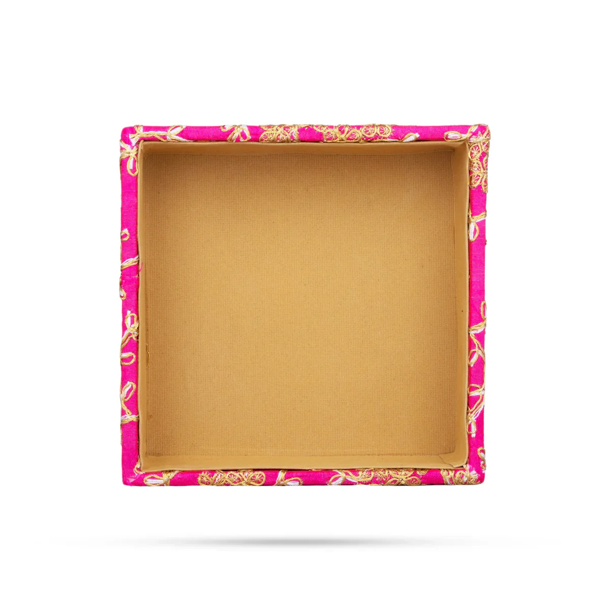 Angoori Tray - 2 x 6 Inches | Jari Design Tray/ Square Shape Decorated Tray for Home - Image 4