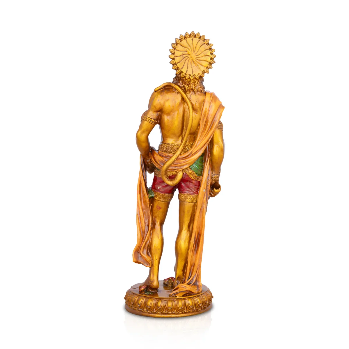 Anjaneya Statue - 10 x 3 Inches | Hanuman Statue/ Hanuman Murti/ Resin Statue for Pooja - Image 4