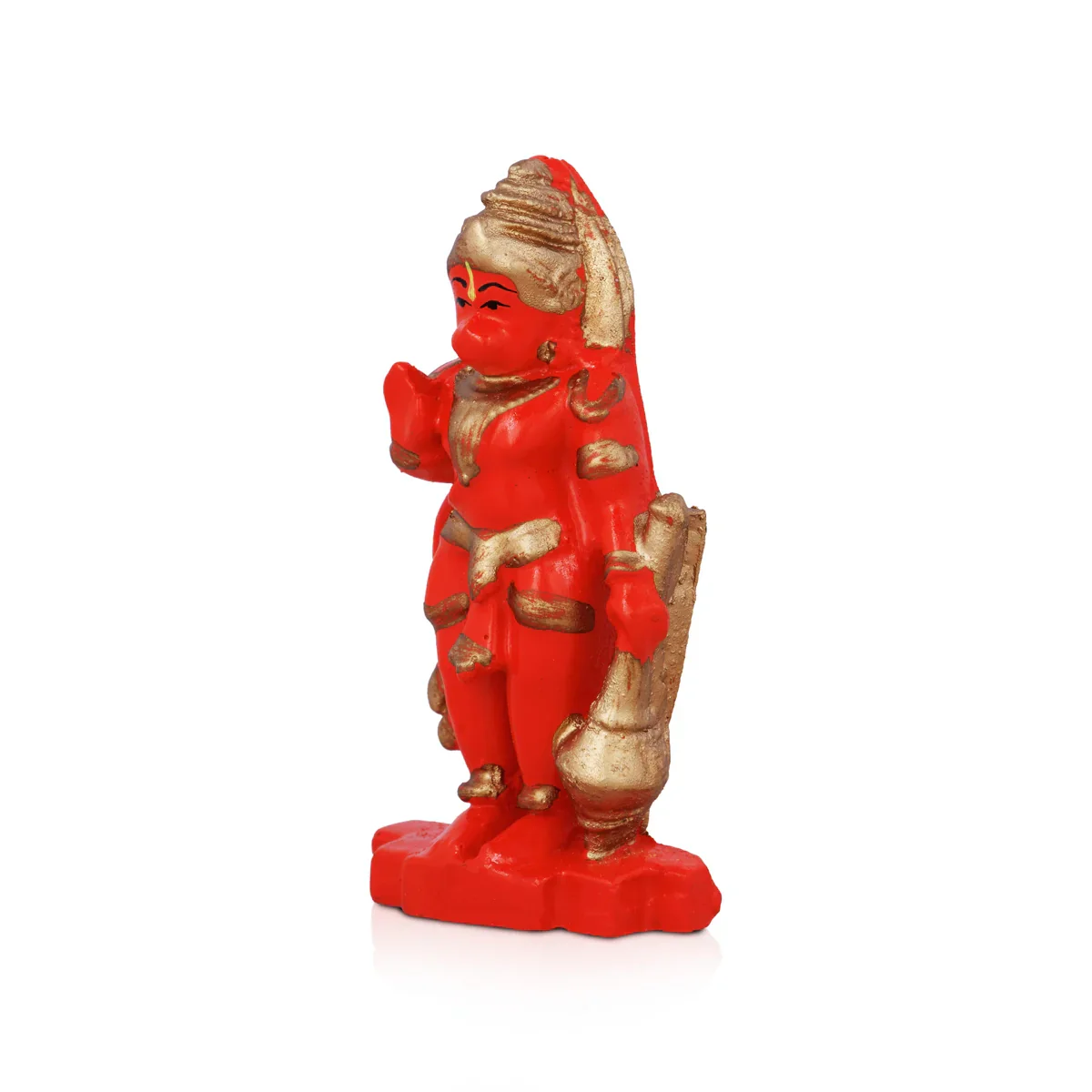 Anjaneya Statue - 3.5 x 2 Inches | Marble Dust Statue/ Hanuman Murti for Pooja - Image 3