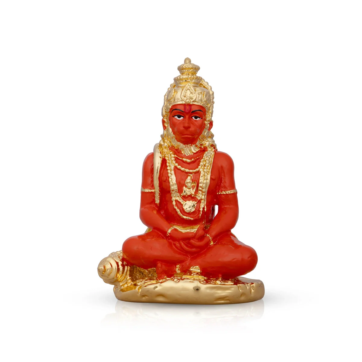 Anjaneya Statue - 5 x 3 Inches | Ceramic Sculpture/ Hanuman Statue for Pooja - Image 3