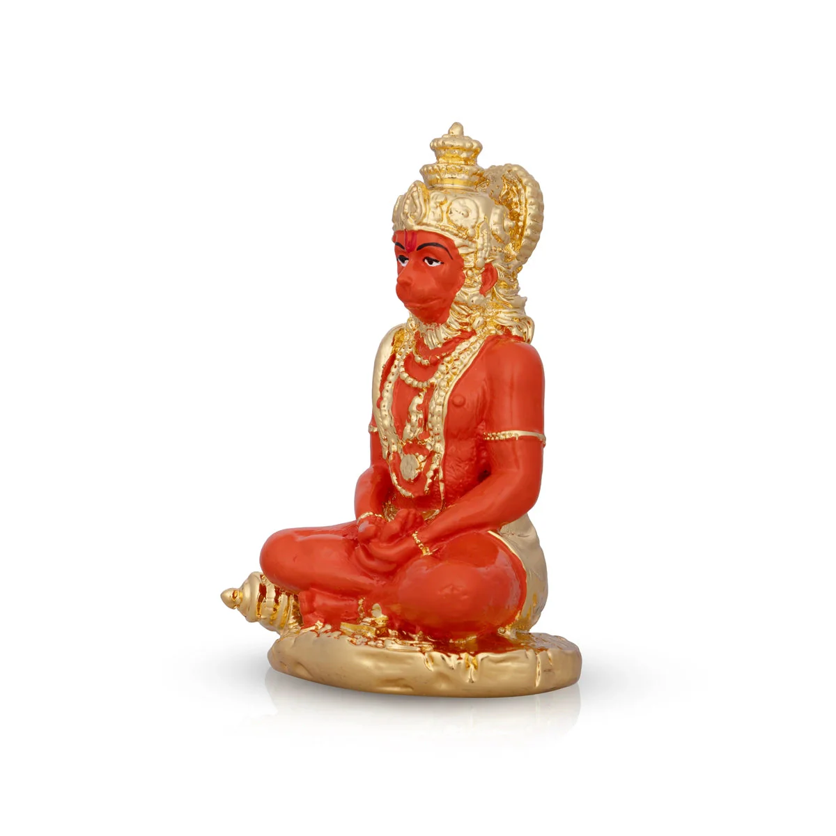 Anjaneya Statue - 5 x 3 Inches | Ceramic Sculpture/ Hanuman Statue for Pooja - Image 5