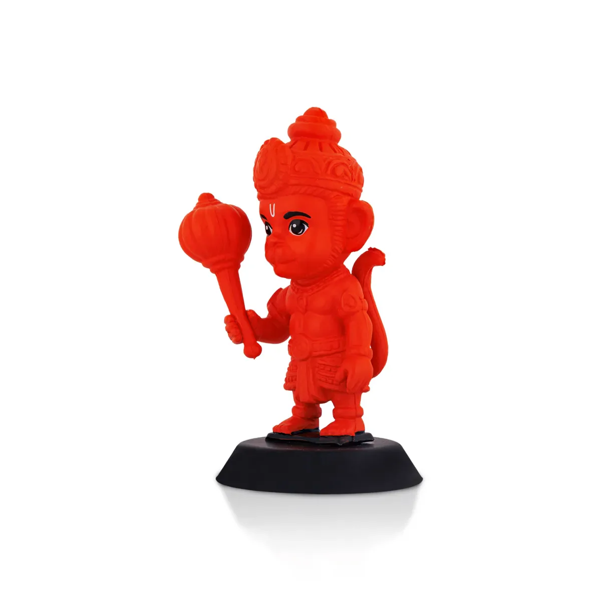 Anjaneya Statue Car Dashboard Stand - 3.75 X 1.5 Inches | Car Decor/ Red Colour Hanuman Idol For Gifting - Image 2
