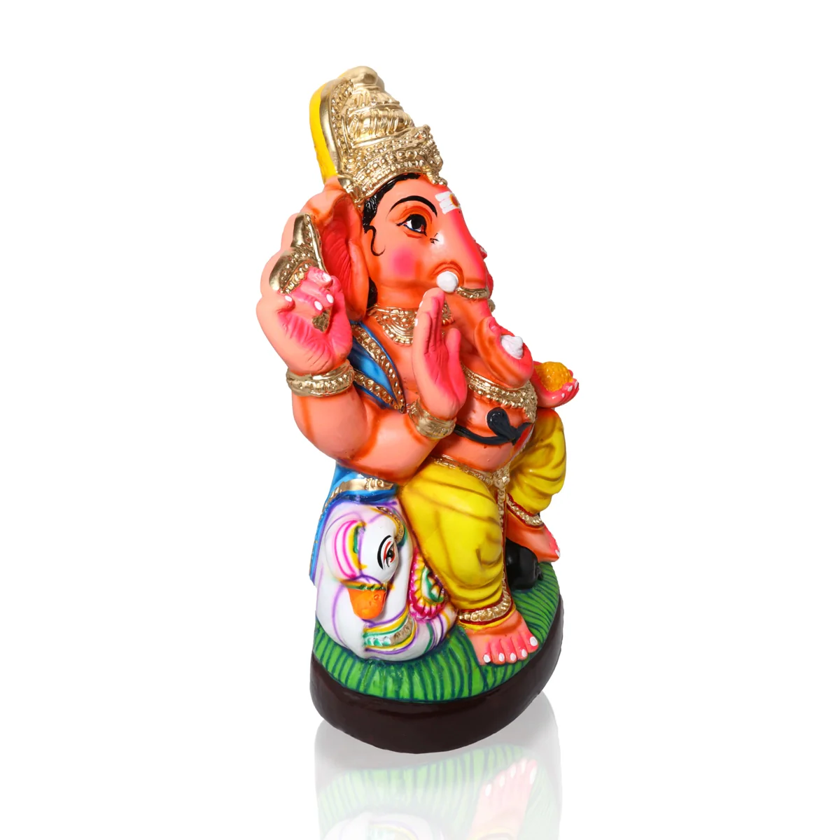 Annam Vinayagar Paper Mache Golu Bommai - 27 x 18 Inches | Giri Golu Doll/ Navaratri Golu Bomma/Gombe/Bommai - Image 2