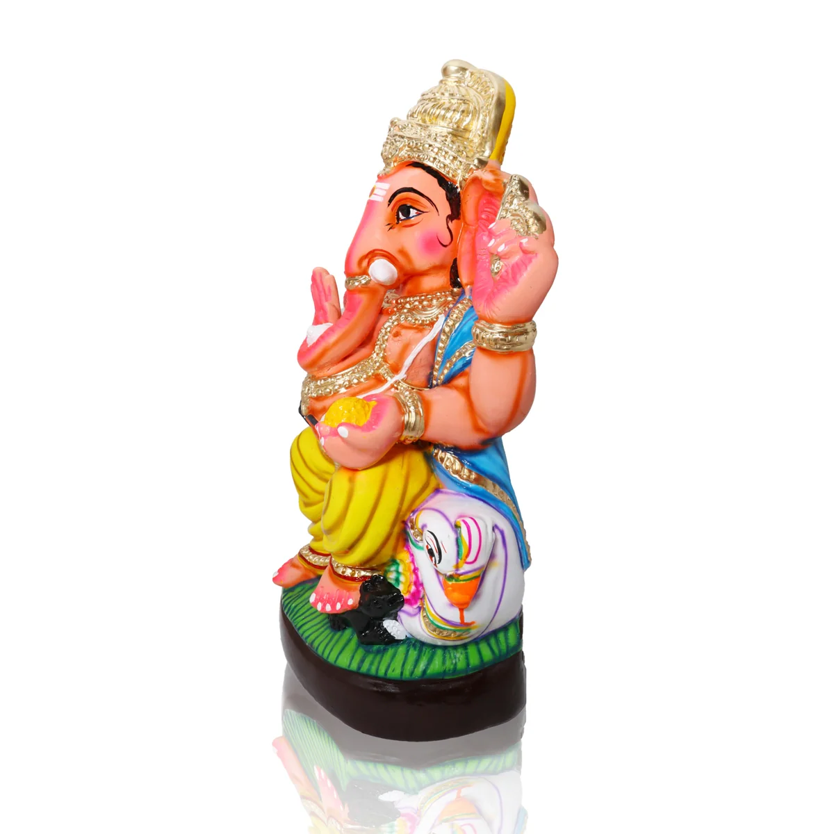 Annam Vinayagar Paper Mache Golu Bommai - 27 x 18 Inches | Giri Golu Doll/ Navaratri Golu Bomma/Gombe/Bommai - Image 3