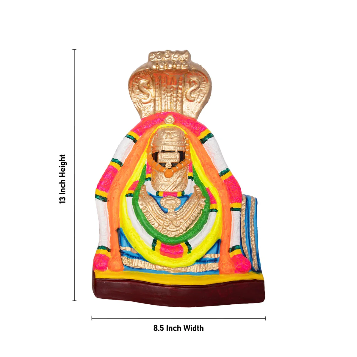 Annamalai Unnamalai Paper Mache Golu Bommai Pair- 13 X 8.5 Inches | Navaratri Gombe/Navratri Decor/Giri Golu Doll - Image 4