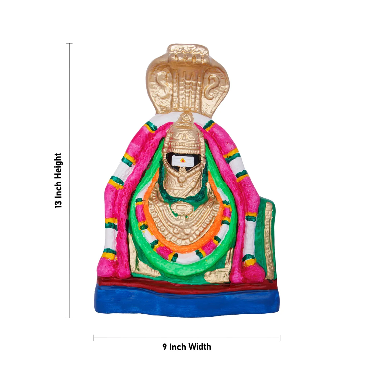Annamalai Unnamalai Paper Mache Golu Bommai Pair - 13 x 9 Inches | Giri Golu Doll/ Gombe/ Navaratri Golu Bomma - Image 3
