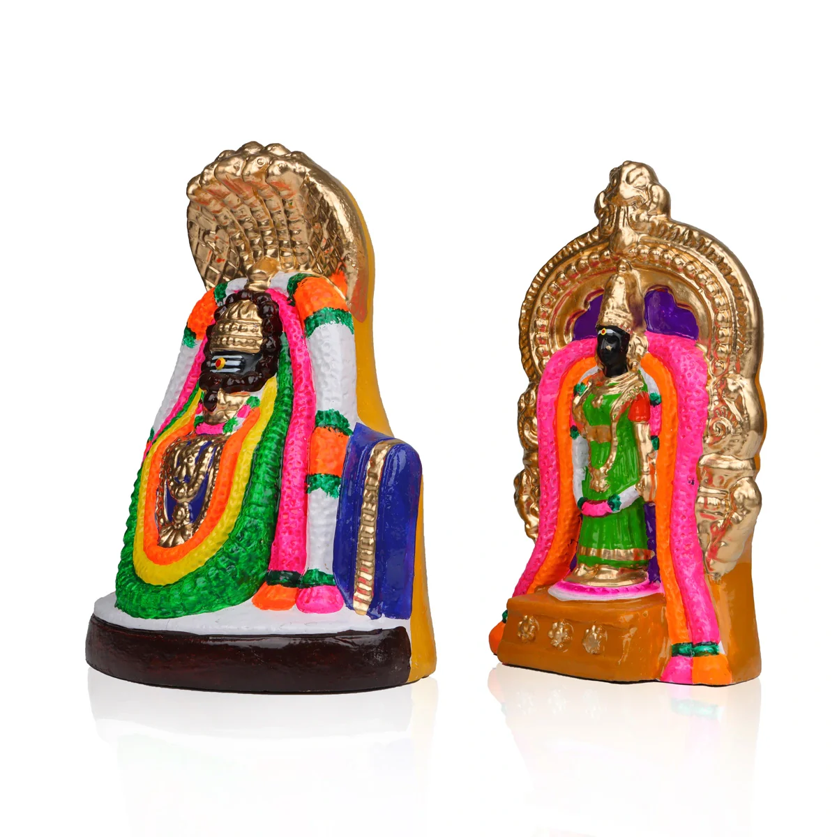 Annamalaiyar Pair - 12 Inches | Giri Golu Statue/ Clay Statue/ Navarathri Doll - Image 3