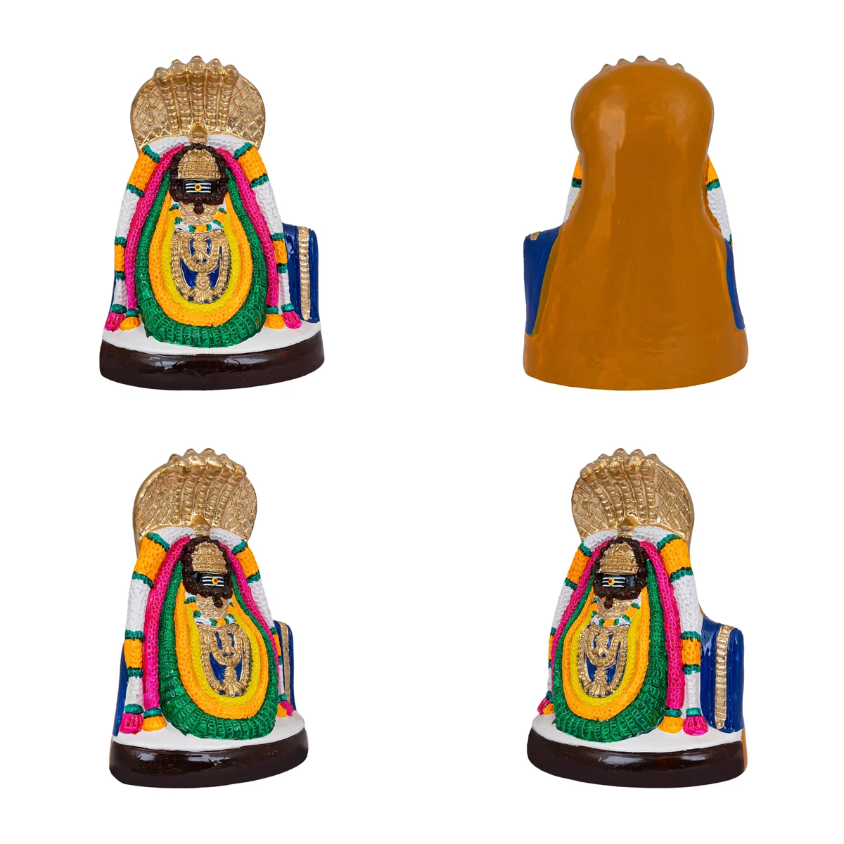 Annamalaiyar Unnamalai Amman Paper Mache Golu Bommai Pair - 12 X 8 Inches | Giri Golu Doll/ Navratri Gombe - Image 3