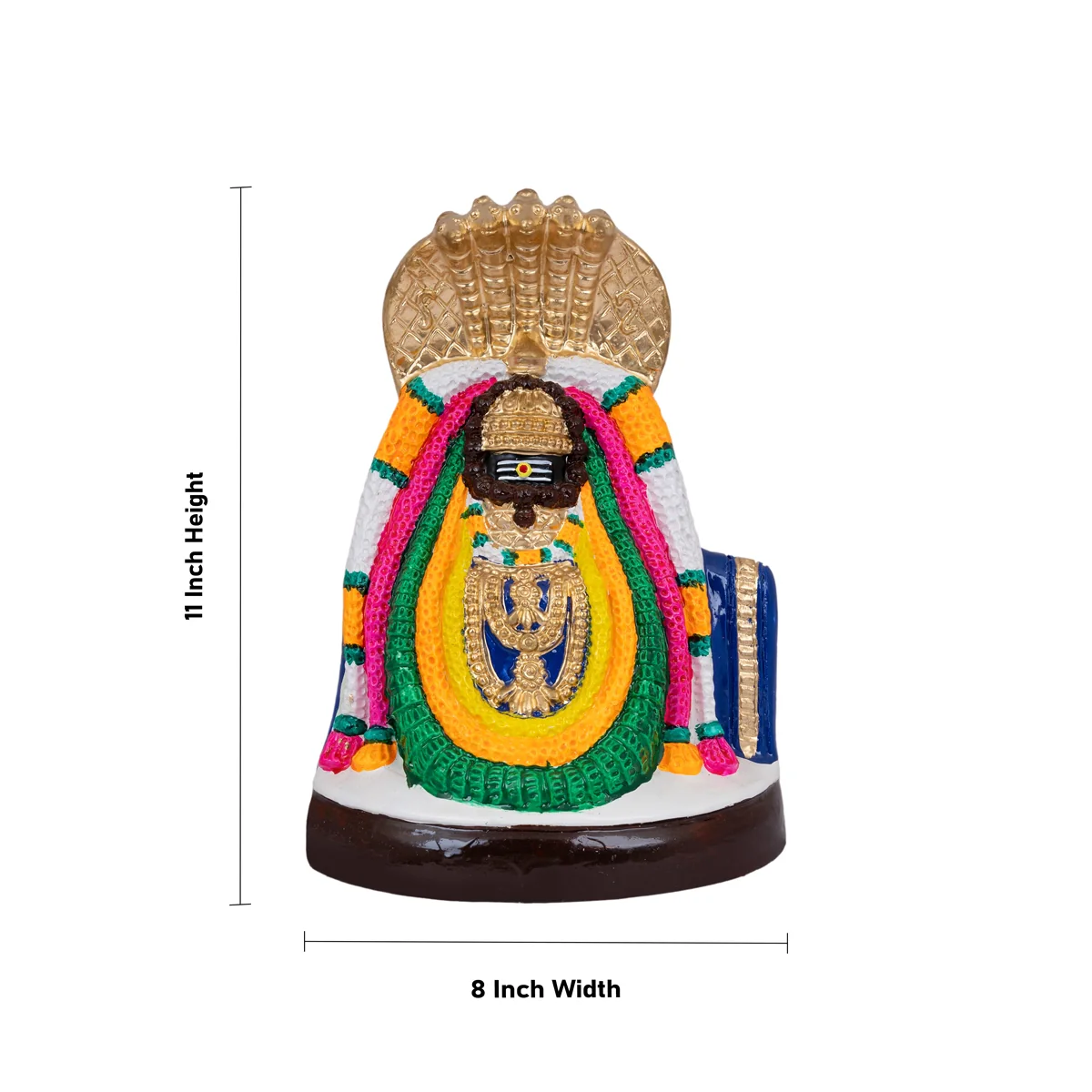 Annamalaiyar Unnamalai Amman Paper Mache Golu Bommai Pair - 12 X 8 Inches | Giri Golu Doll/ Navratri Gombe - Image 4