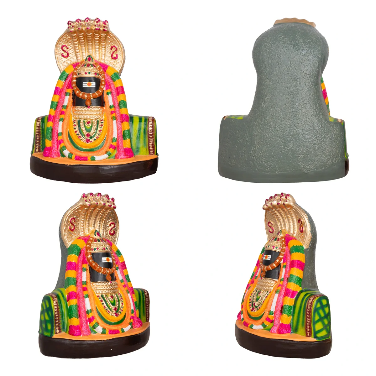 Annamalaiyar Unnamalai Amman Paper Mache Golu Bommai Pair - 14 X 11.5 Inches | Giri Golu Doll/ Navaratri Gombe - Image 2