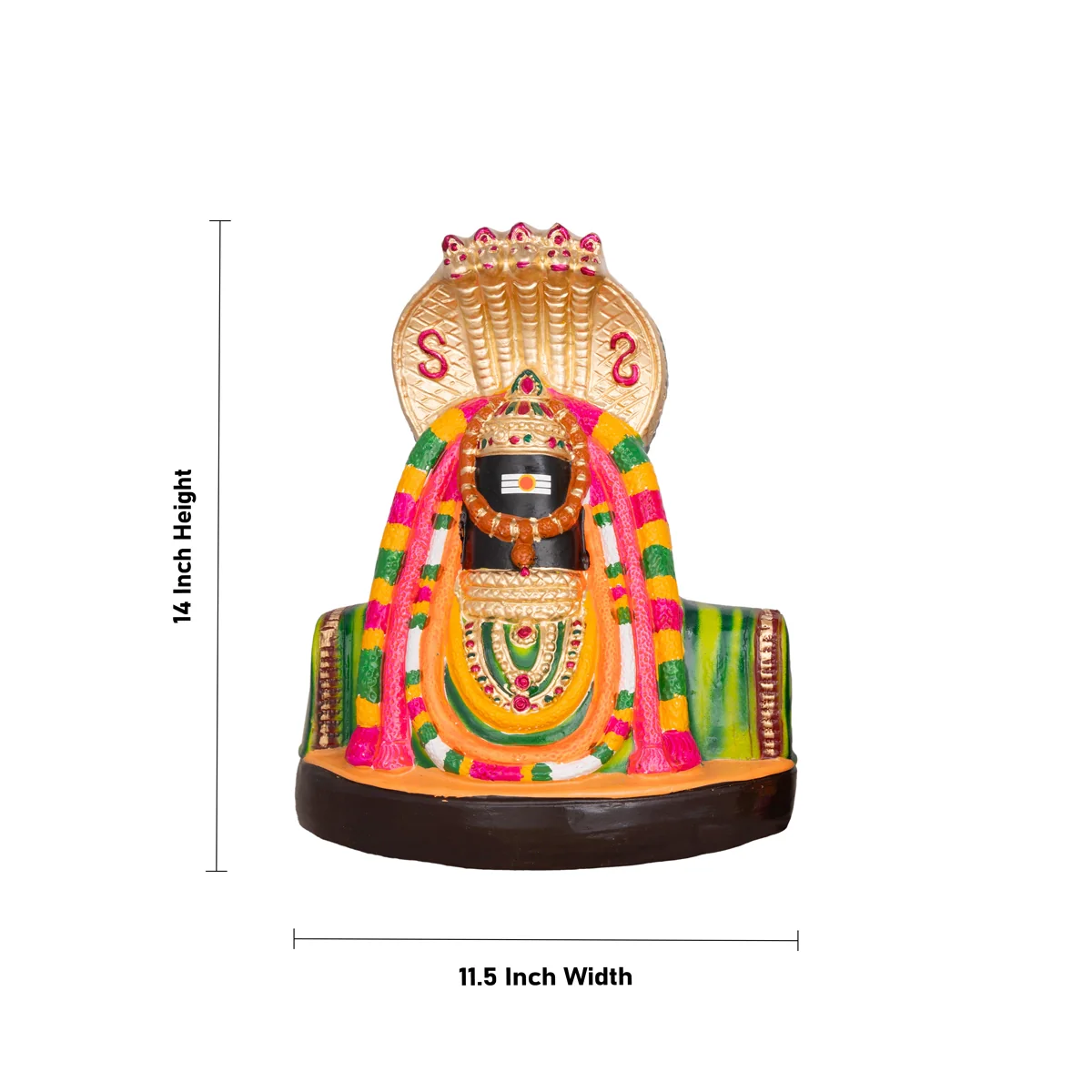 Annamalaiyar Unnamalai Amman Paper Mache Golu Bommai Pair - 14 X 11.5 Inches | Giri Golu Doll/ Navaratri Gombe - Image 4