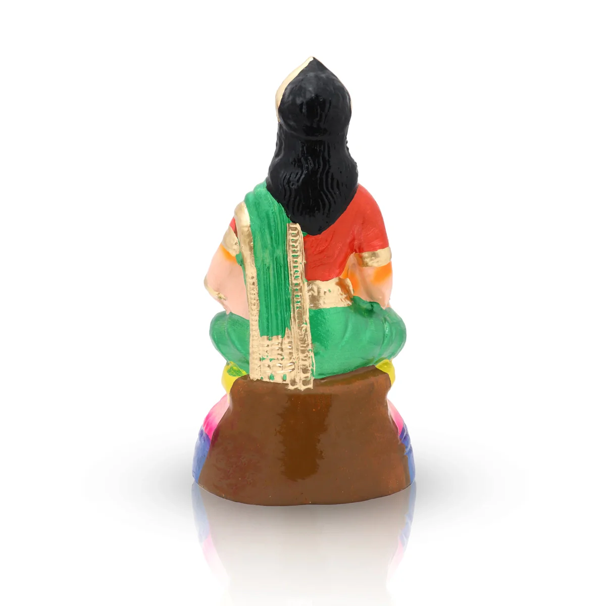 Annapoorani Clay Golu Bommai - 10 x 5.5 Inches | Giri Golu Doll/ Navaratri Golu Bomma/Gombe/Bommai - Image 5