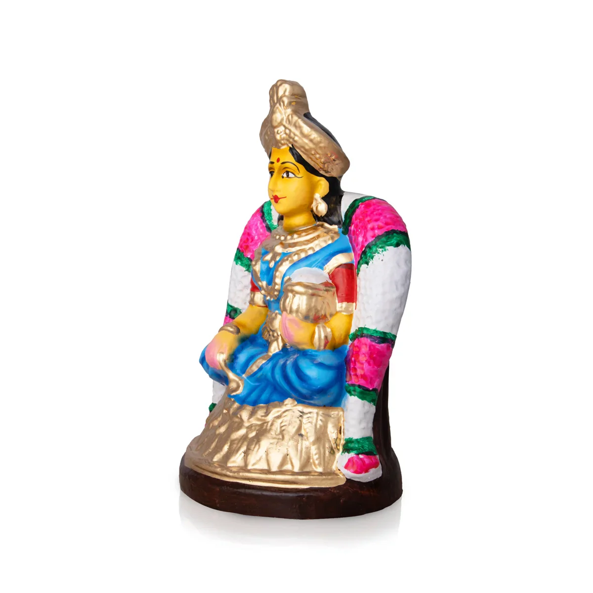Annapoorani Clay Golu Bommai - 9 x 5 Inches | Giri Golu Doll/ Navaratri Golu Bomma/Gombe/Bommai - Image 3