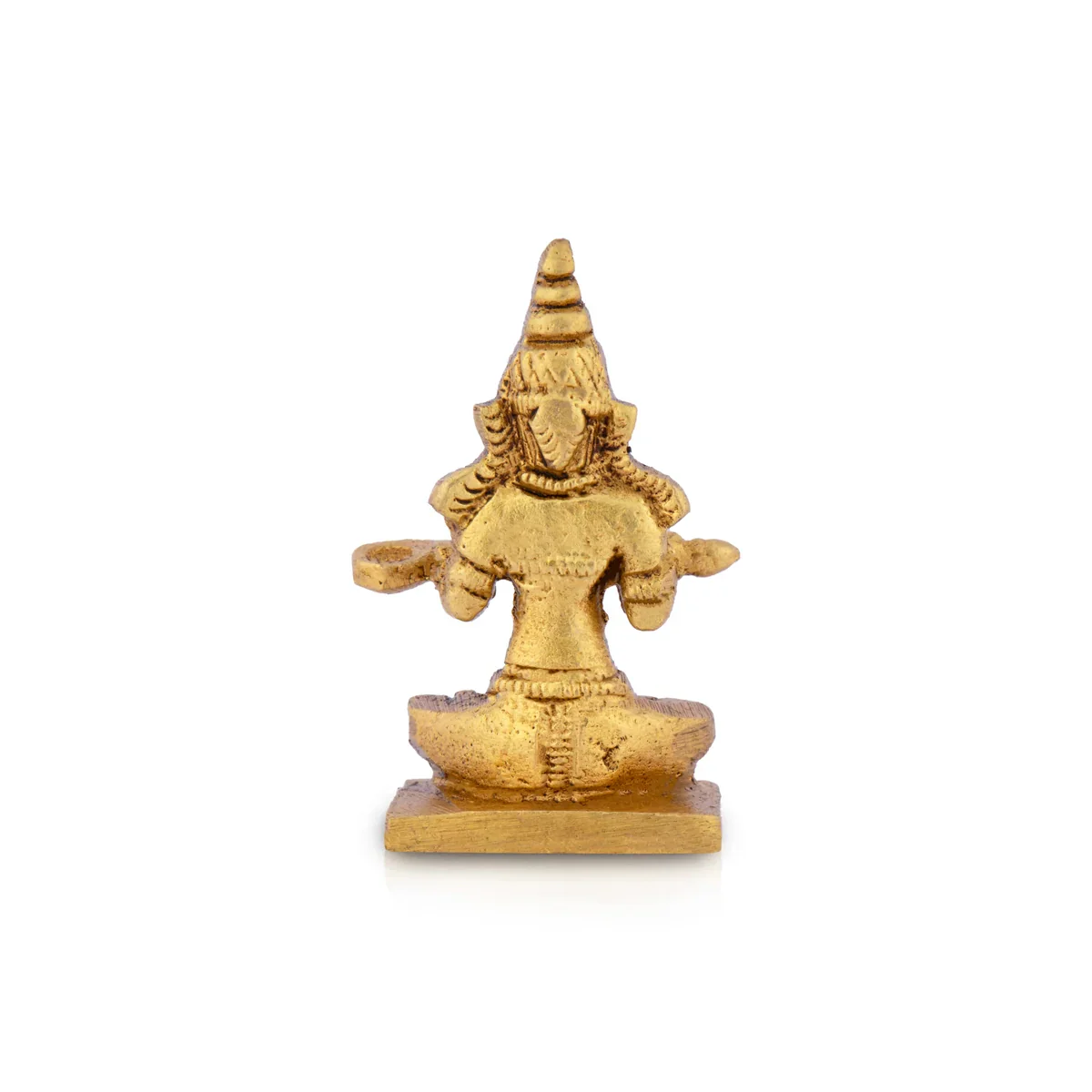 Annapoorani Idol - 2.5 x 1.5 Inches | Antique Brass Statue/ Anna Purana Devi Statue for Puja/ 110 Gms Approx - Image 4